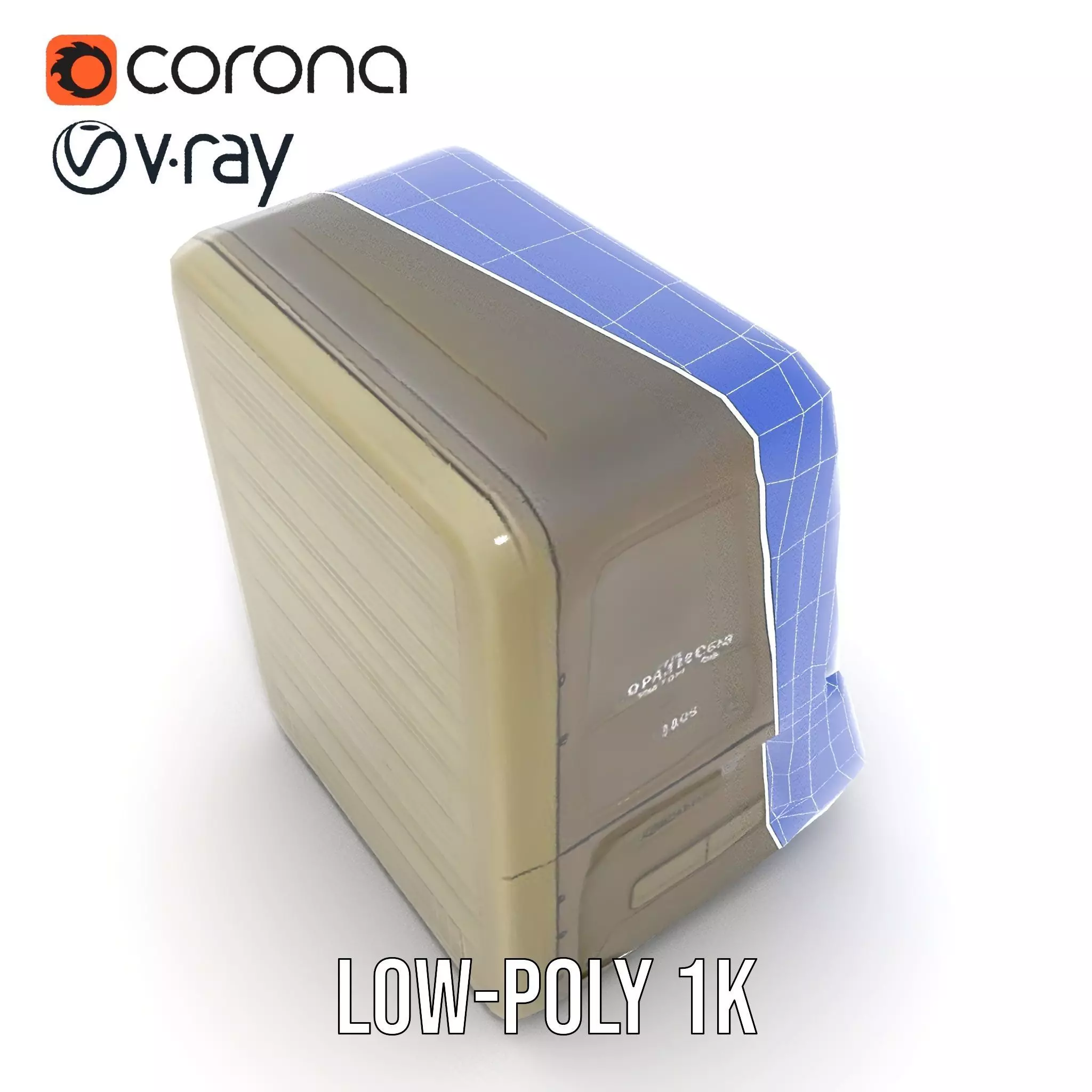 Retro Military Console Model Pack for Vintage Themed Projects Low-poly 3D model_19