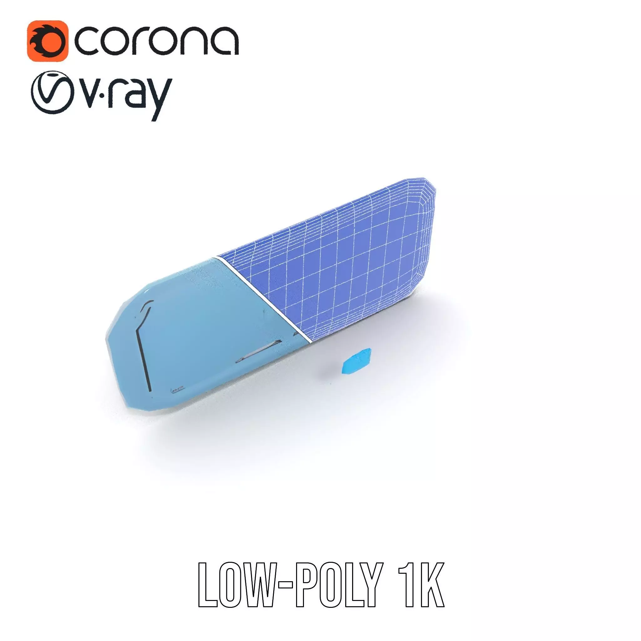 Futuristic Control Panel Model Pack with LED Interface Low-poly 3D model_32