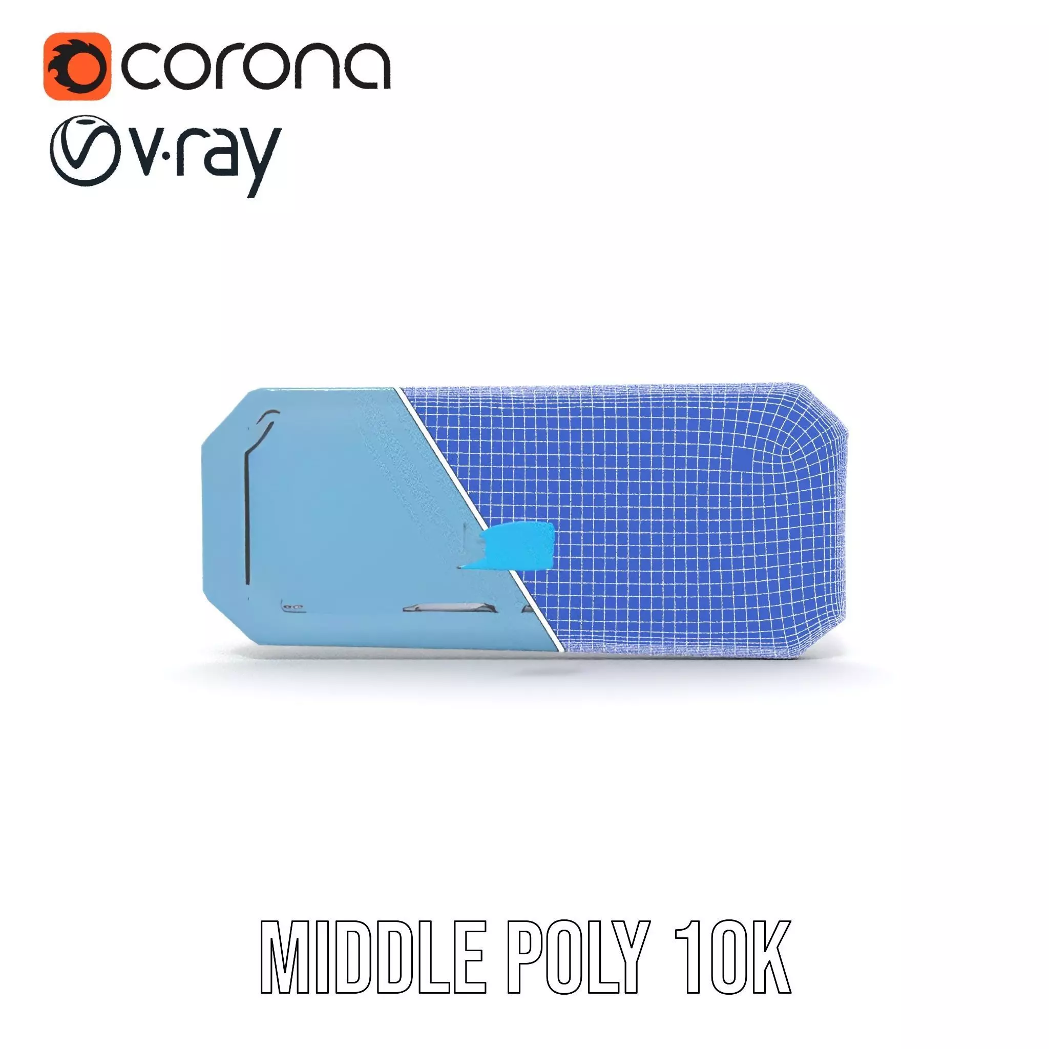 Futuristic Control Panel Model Pack with LED Interface Low-poly 3D model_20