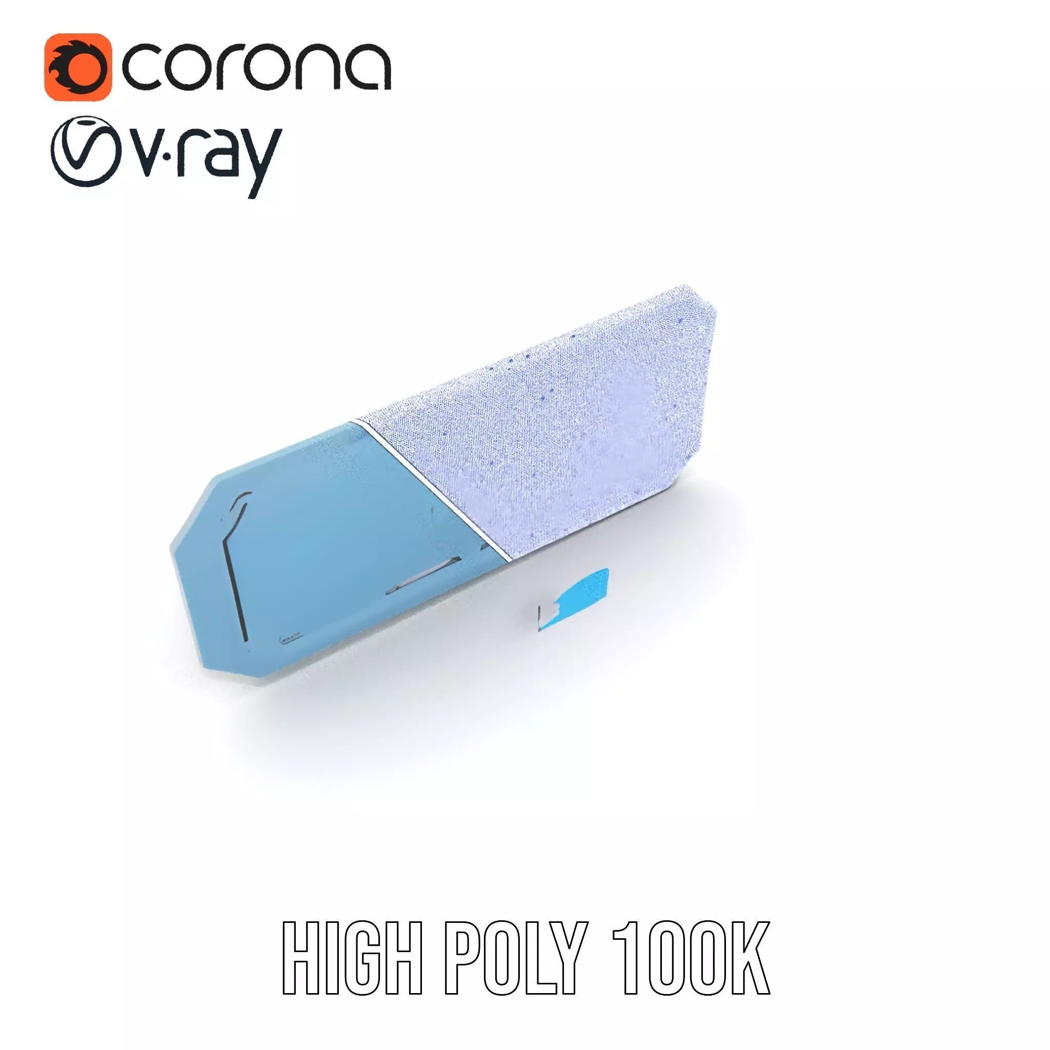 Futuristic Control Panel Model Pack with LED Interface Low-poly 3D model_30