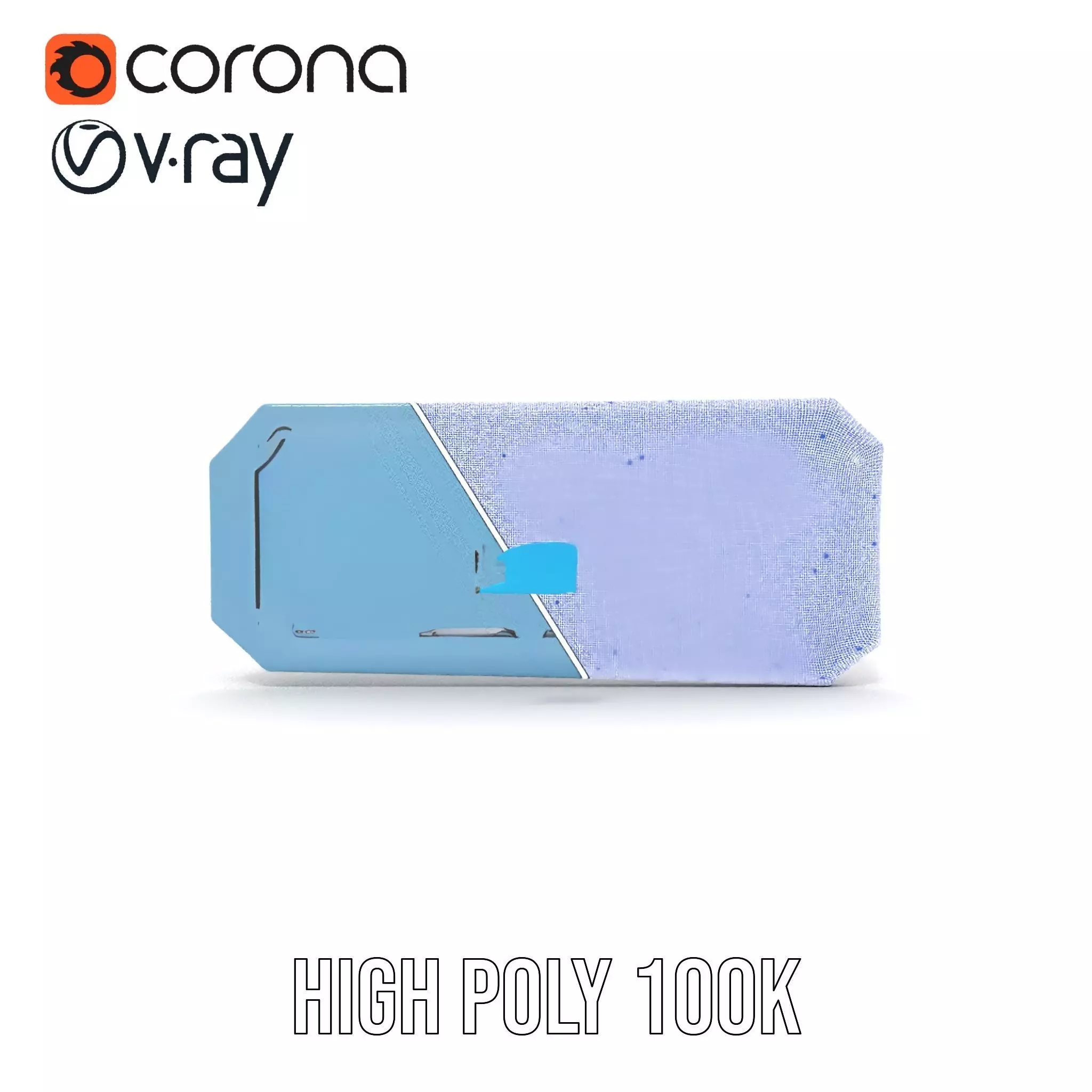 Futuristic Control Panel Model Pack with LED Interface Low-poly 3D model_35