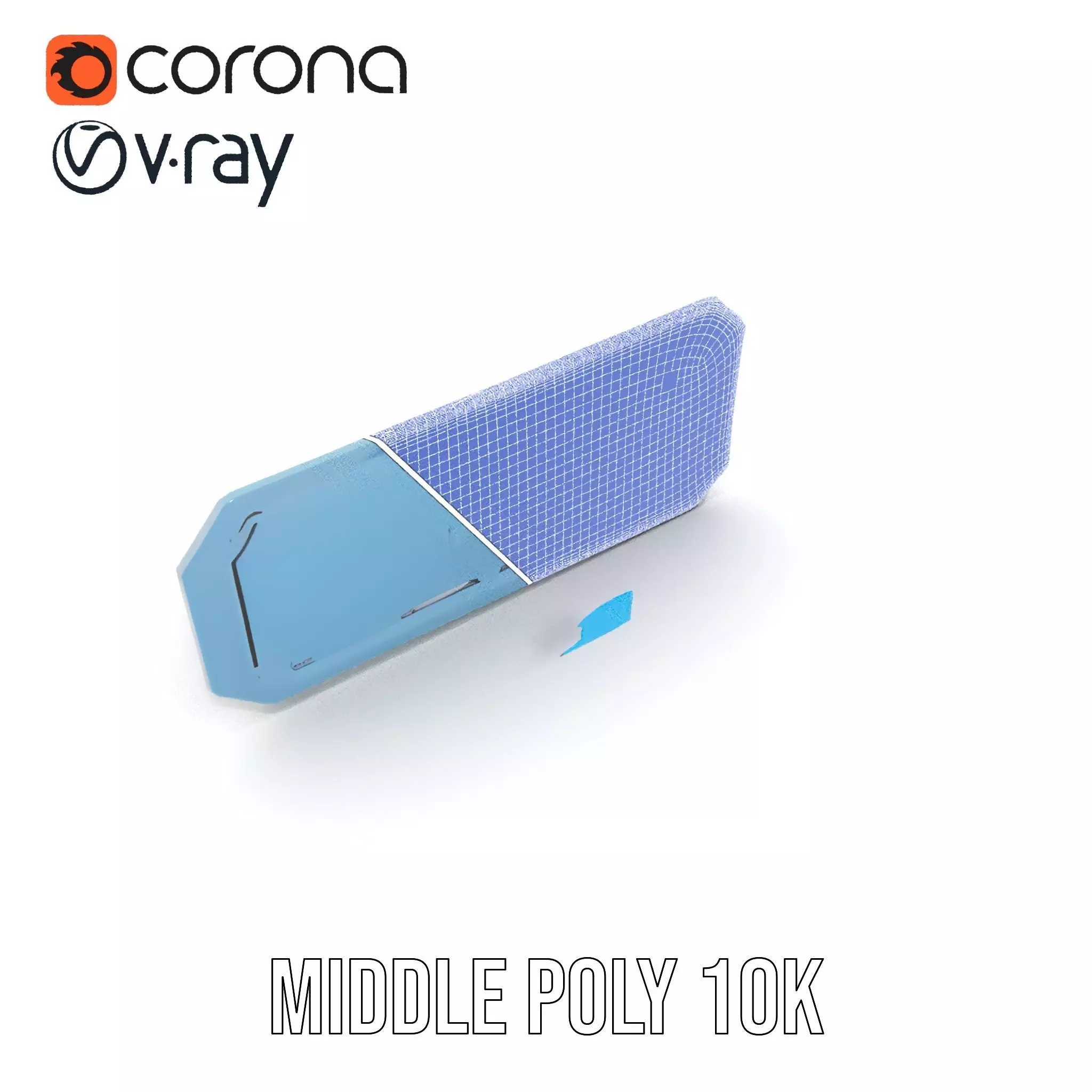 Futuristic Control Panel Model Pack with LED Interface Low-poly 3D model_31