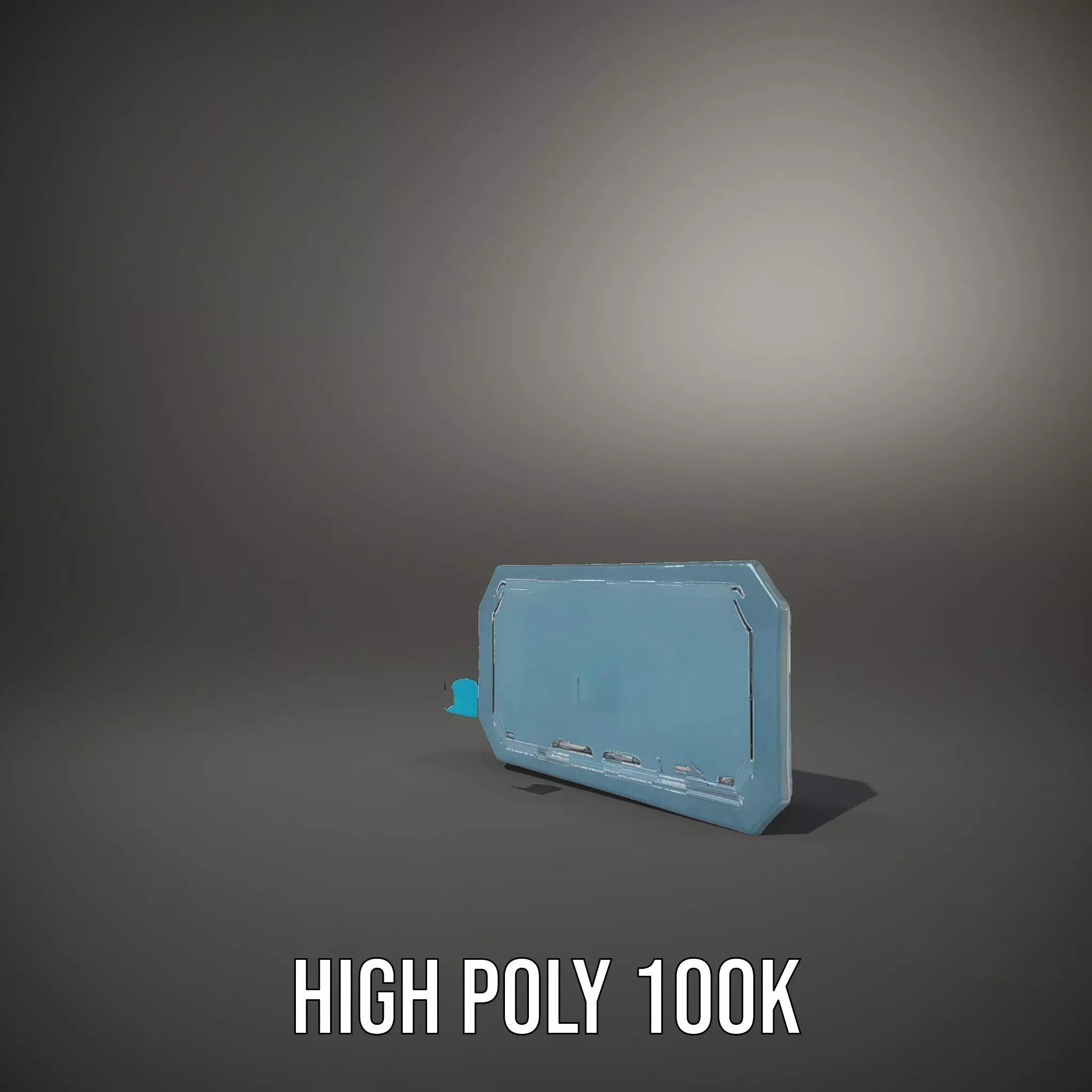 Futuristic Control Panel Model Pack with LED Interface Low-poly 3D model_9