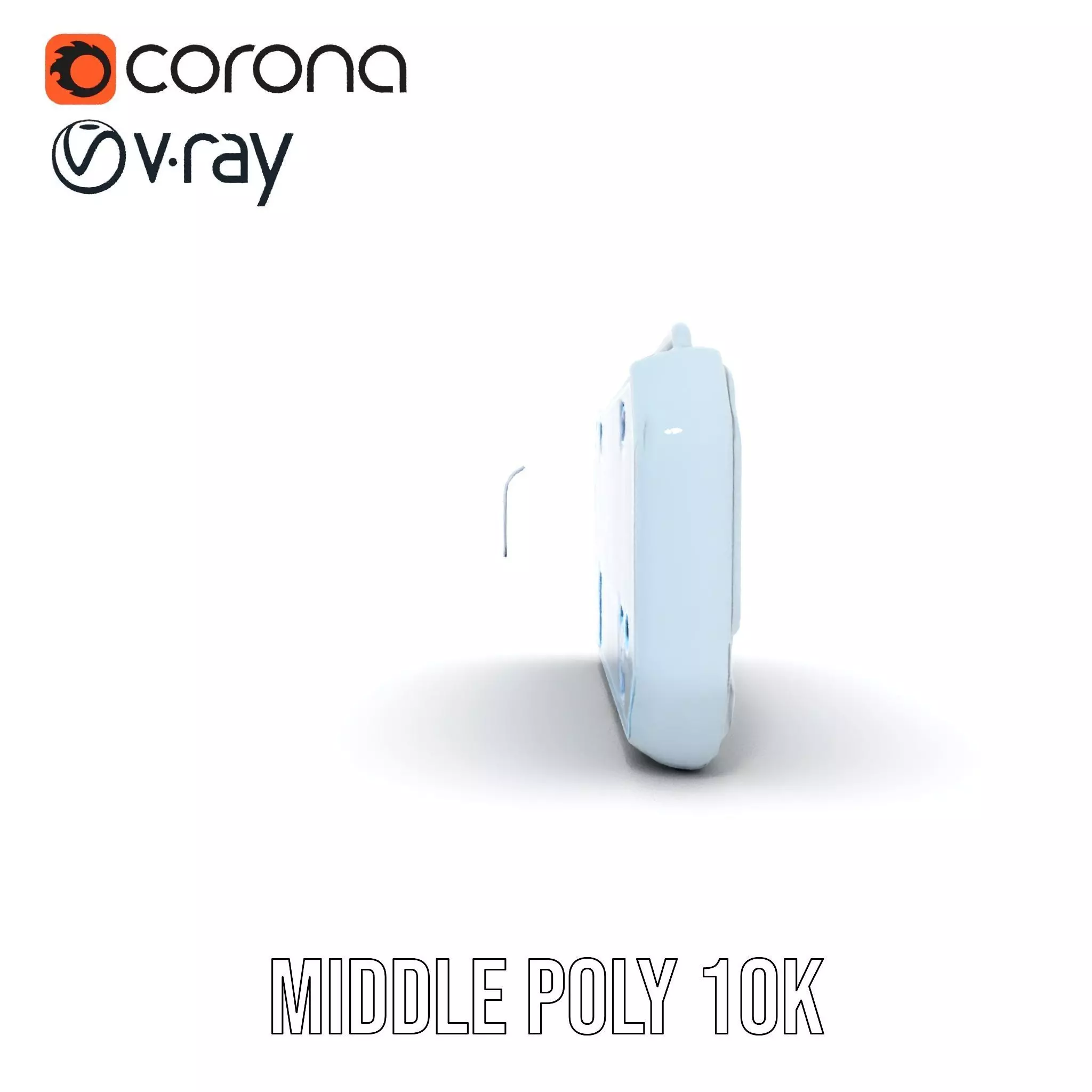 Futuristic Control Panel Model Pack with Interactive Display Low-poly 3D model_22