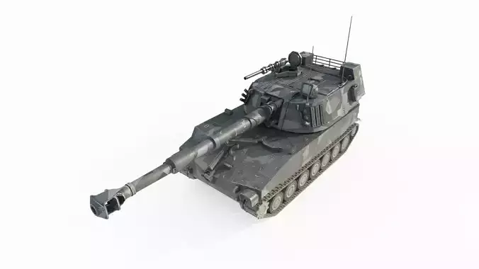 Science fiction weapon vehicle tank killer 3D model