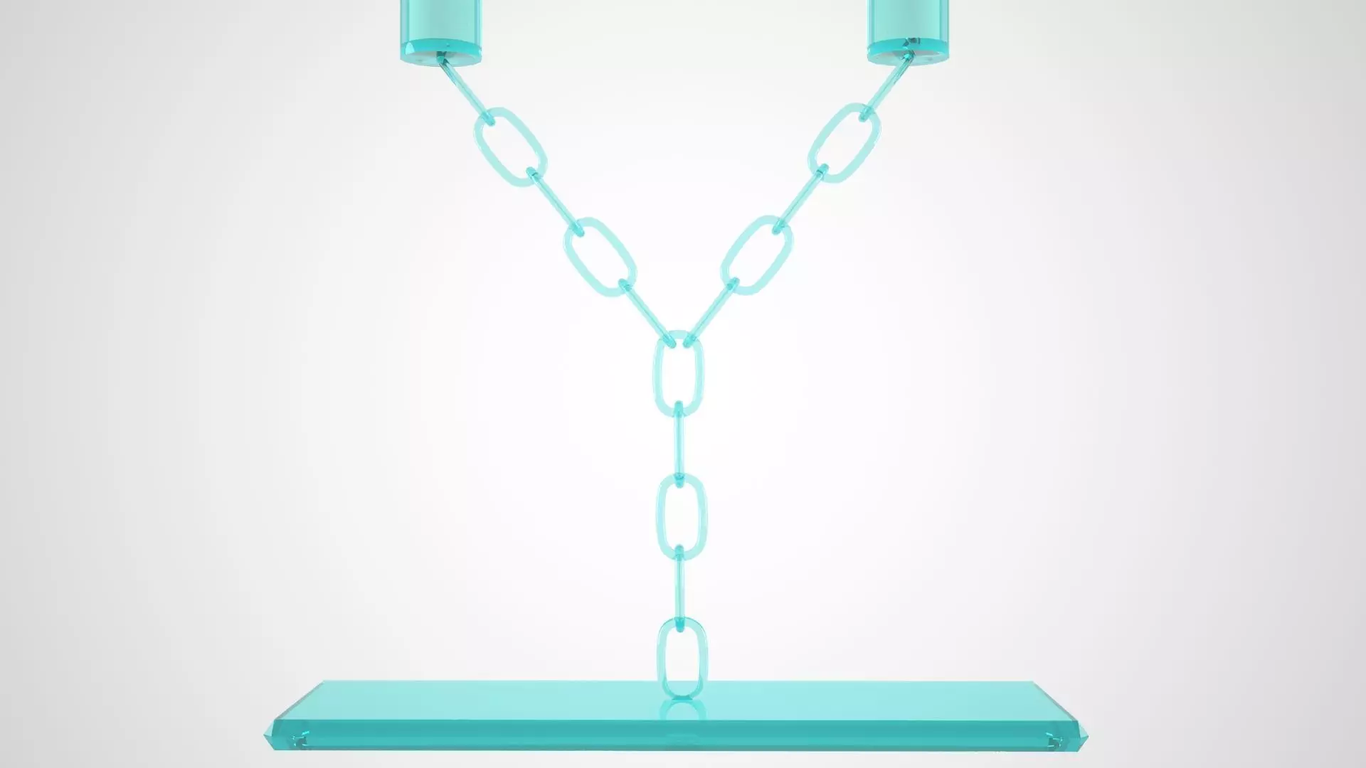 Chain Y Candleholder Tinted Glass Color 3D model_4