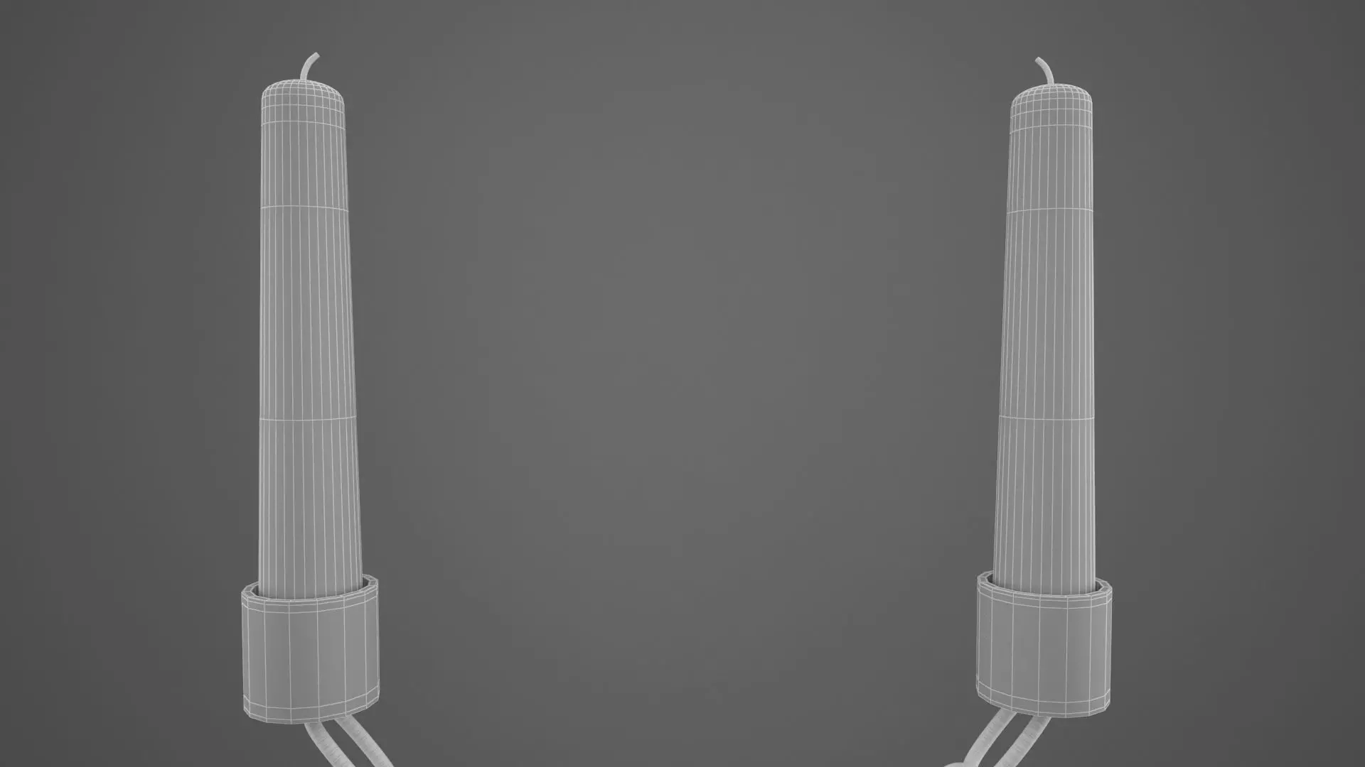 Chain Y Candleholder Tinted Glass Color 3D model_7