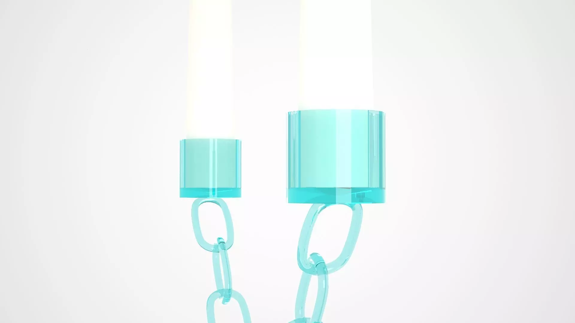 Chain Y Candleholder Tinted Glass Color 3D model_1