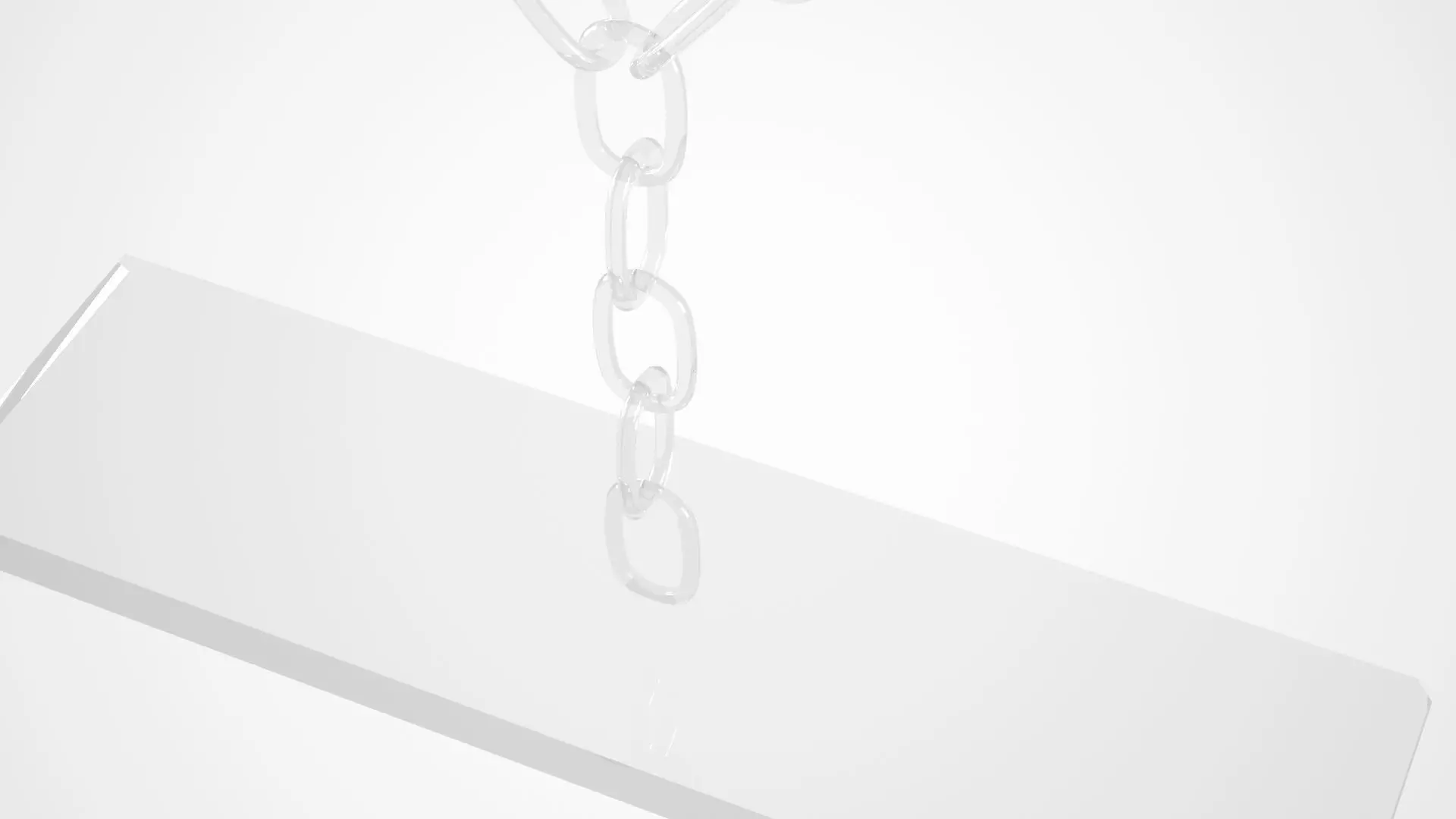Chain Y Candleholder Clear Glass Color 3D model_2