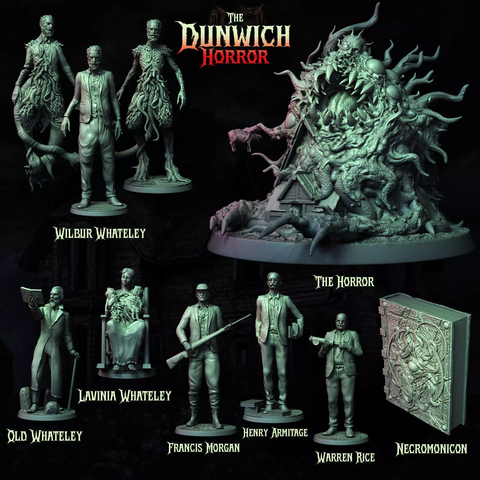 The Dunwich Horror - Miniatures  Props Collection 3D print model_1