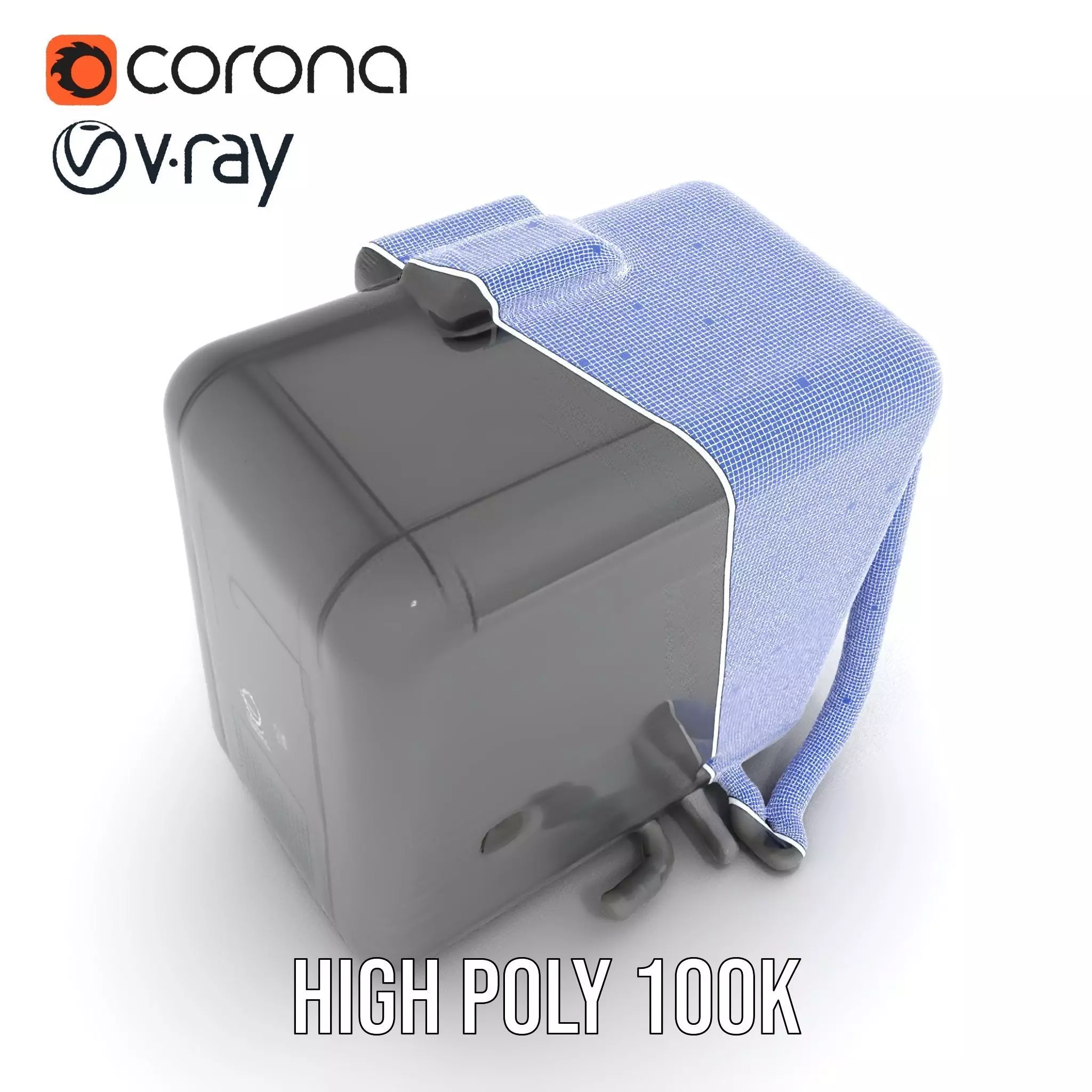 Retro Digital Device model pack with futuristic display Low-poly 3D model_34