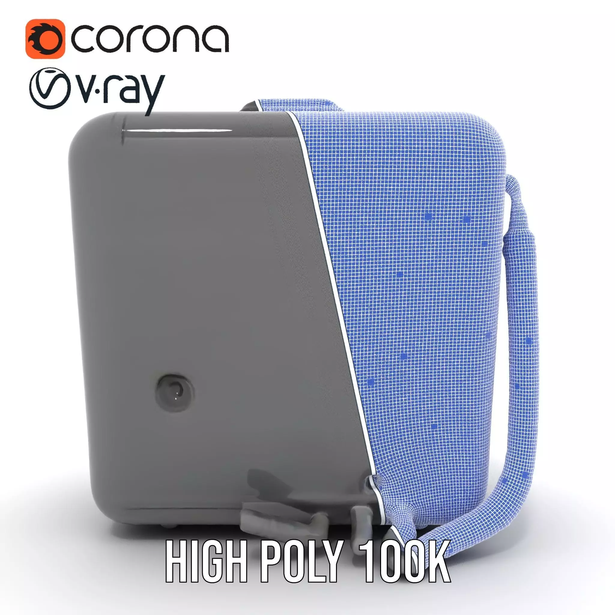 Retro Digital Device model pack with futuristic display Low-poly 3D model_30