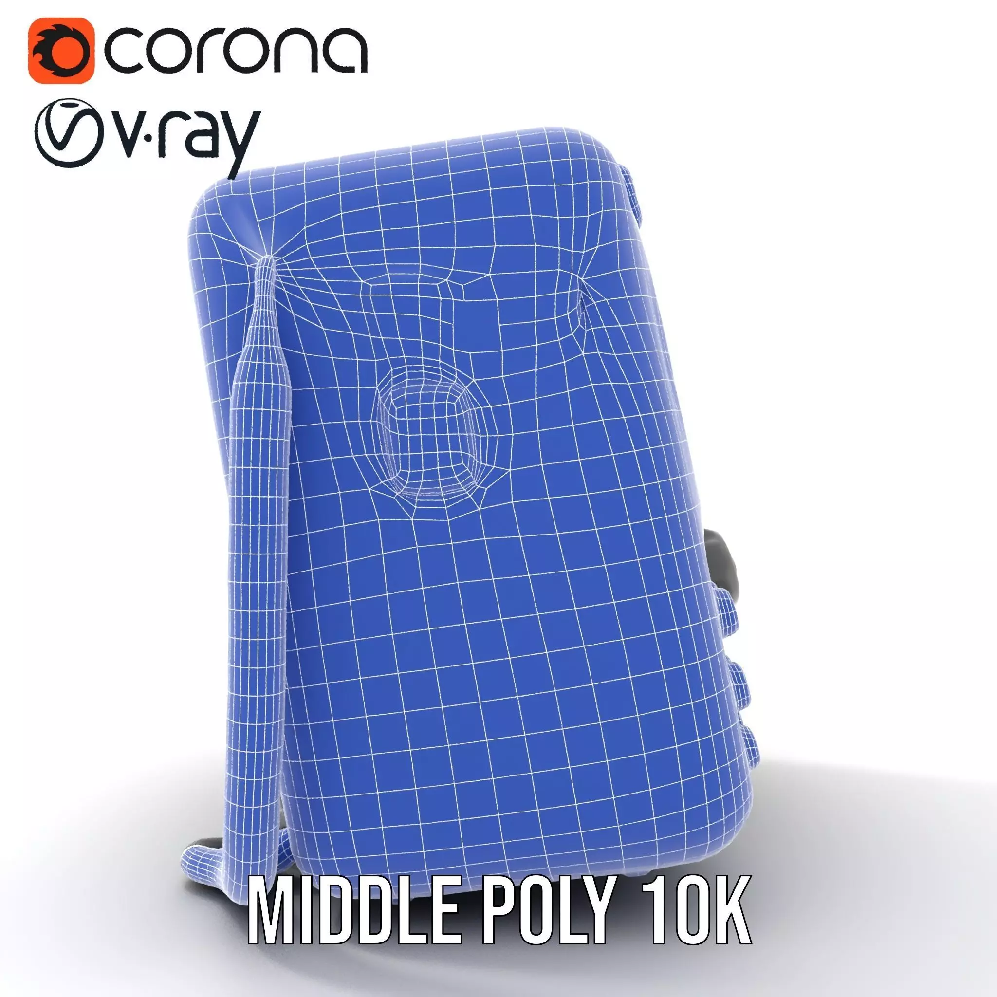 Retro Digital Device model pack with futuristic display Low-poly 3D model_28