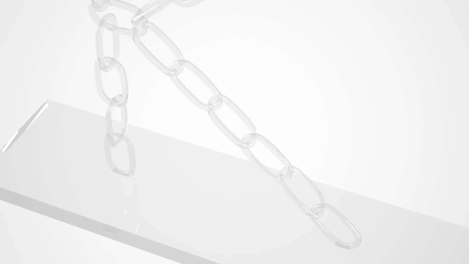 Chain K Candleholder Clear Glass Color 3D model_2