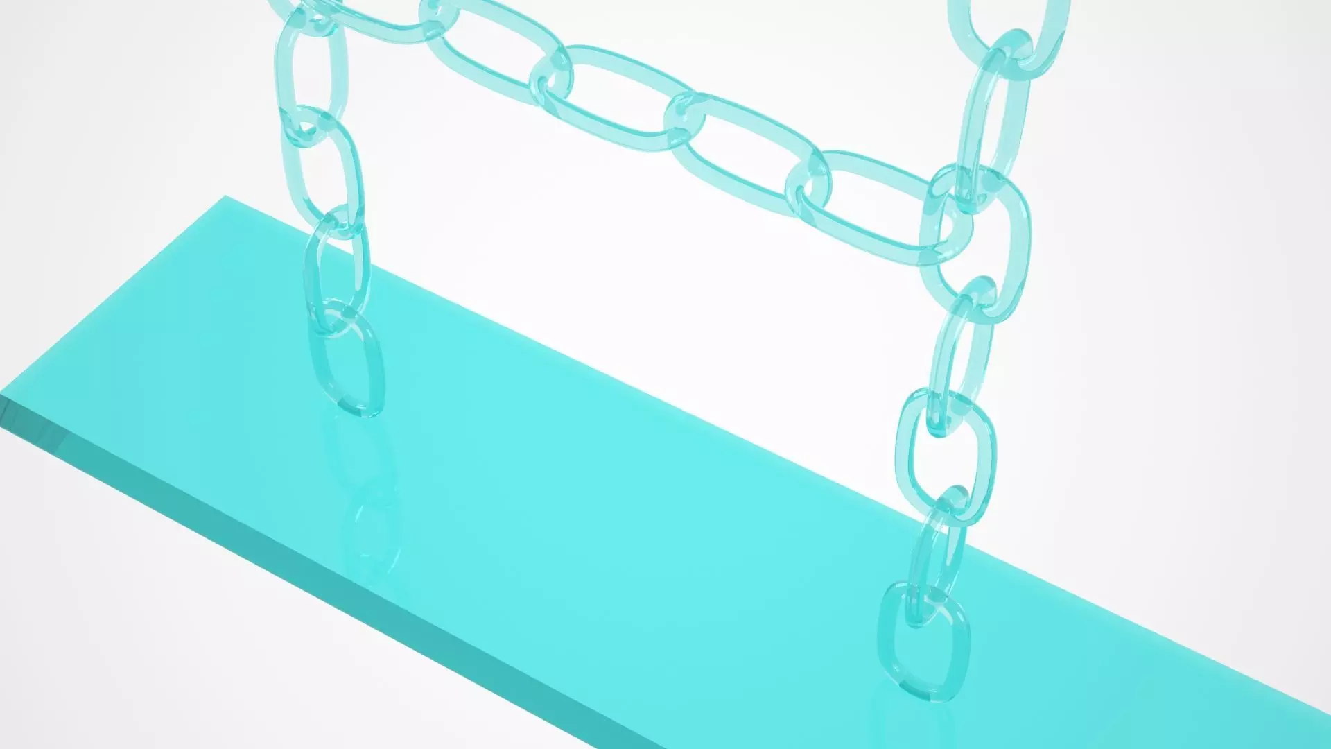 Chain H Candleholder Tinted Glass Color 3D model_2