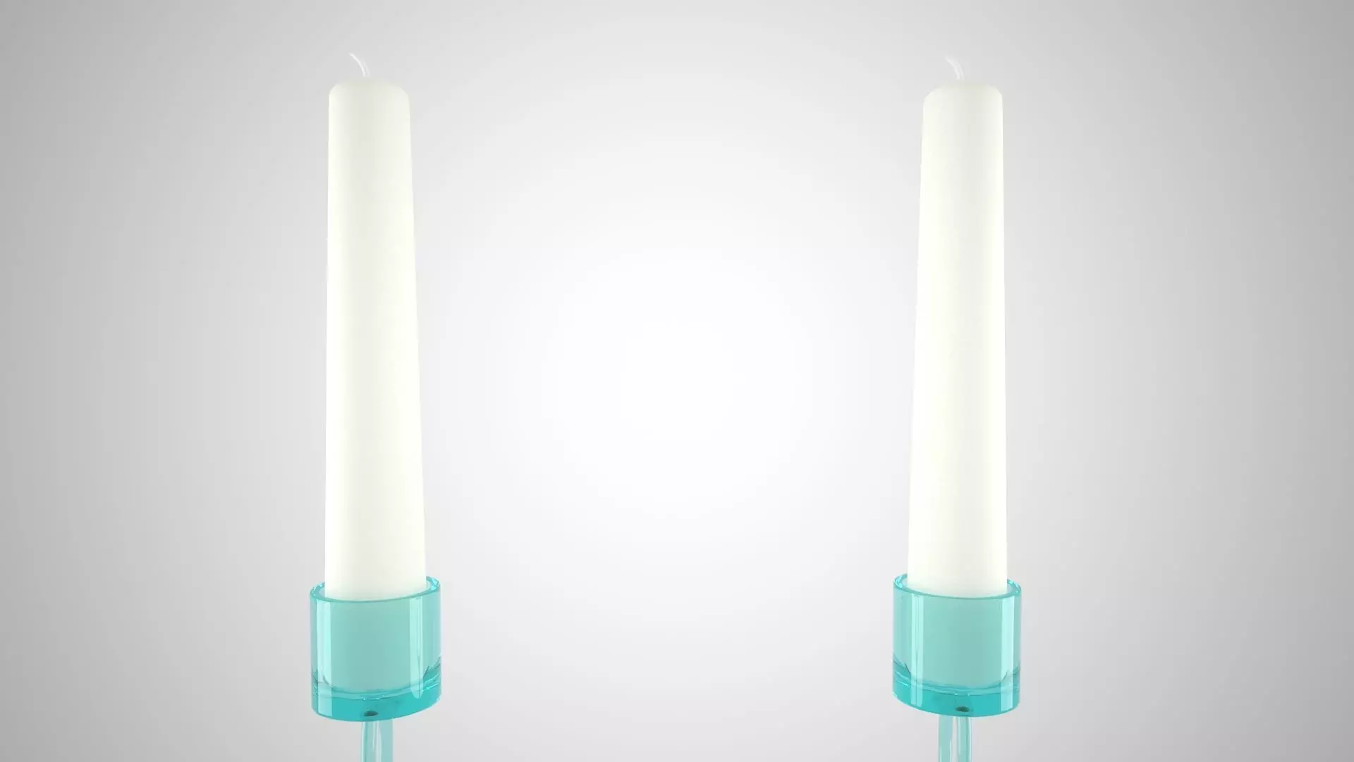 Chain H Candleholder Tinted Glass Color 3D model_3