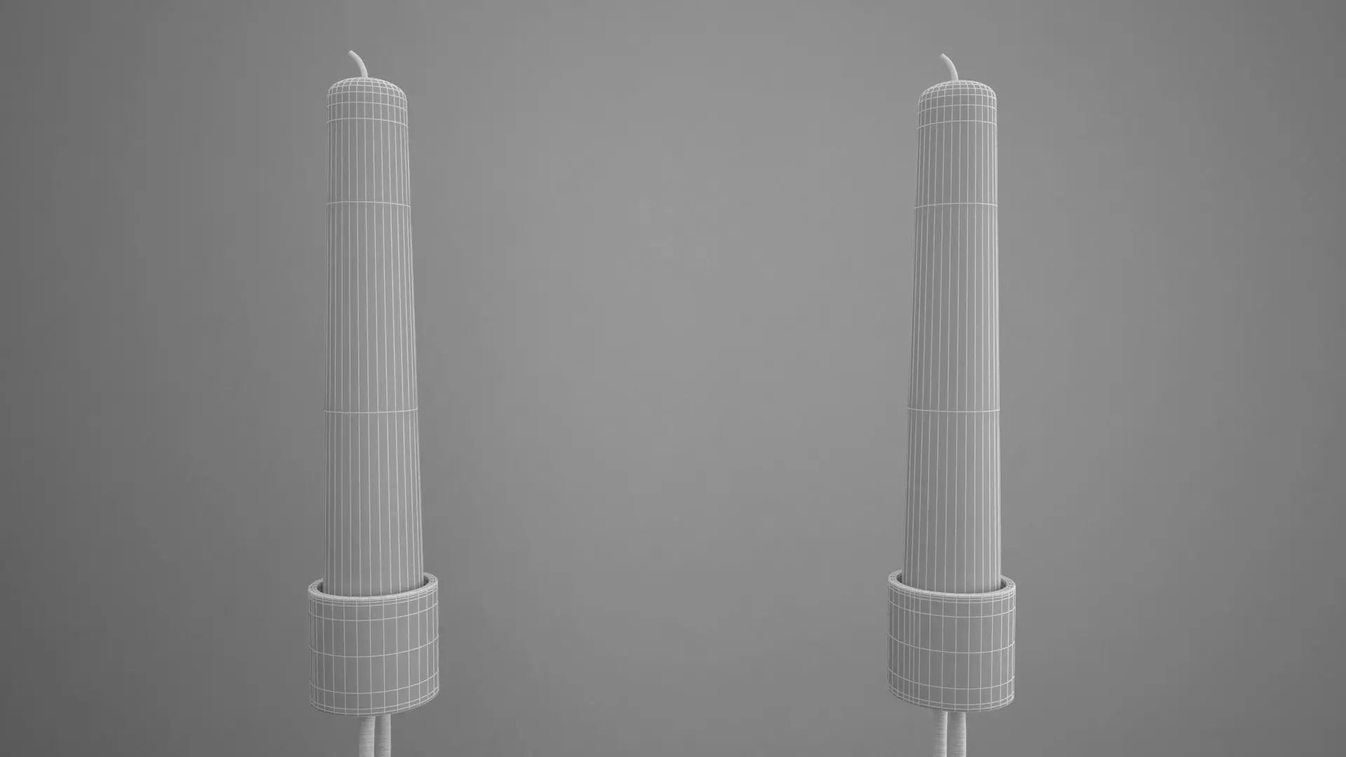 Chain H Candleholder Tinted Glass Color 3D model_6