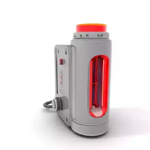 Futuristic Red Light Device Model Pack Low-poly 3D model