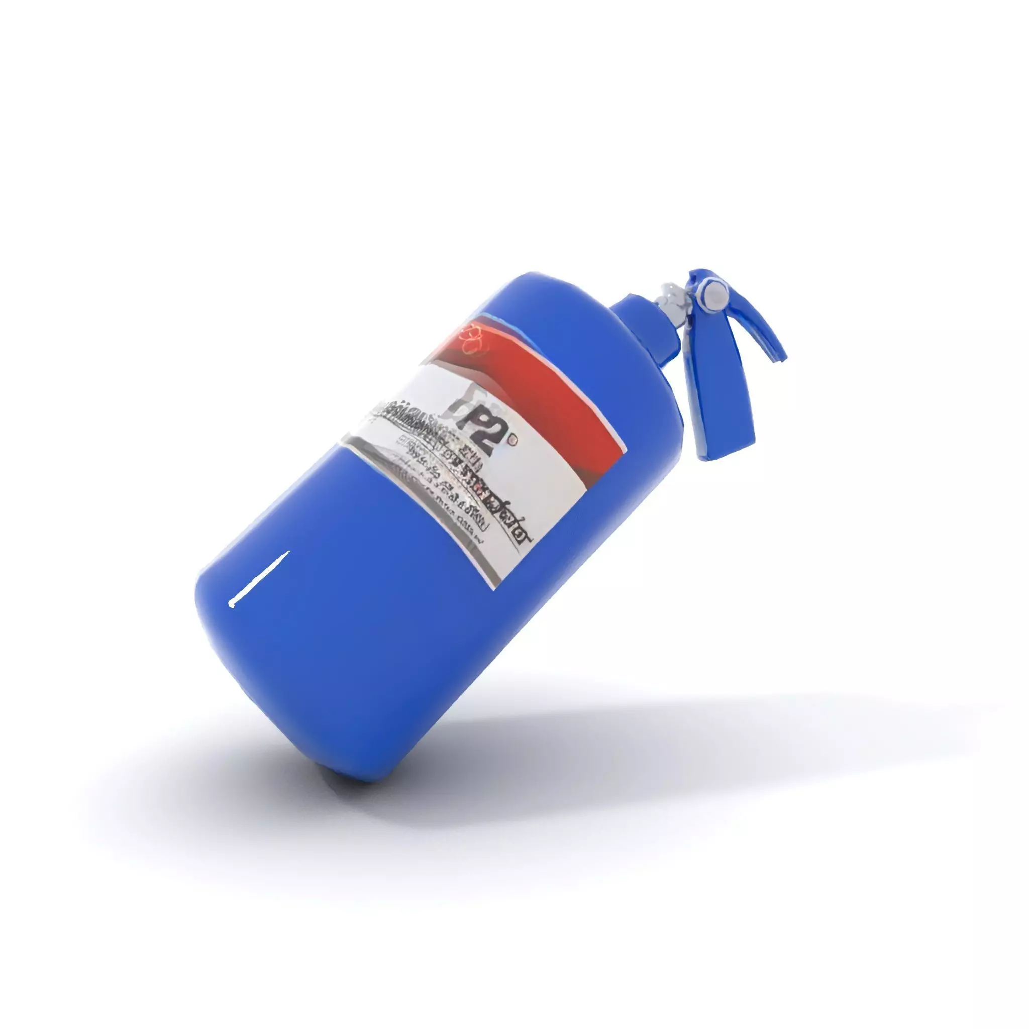 Fire Extinguisher Blue Model Pack for Interactive Visuals Low-poly 3D model_8