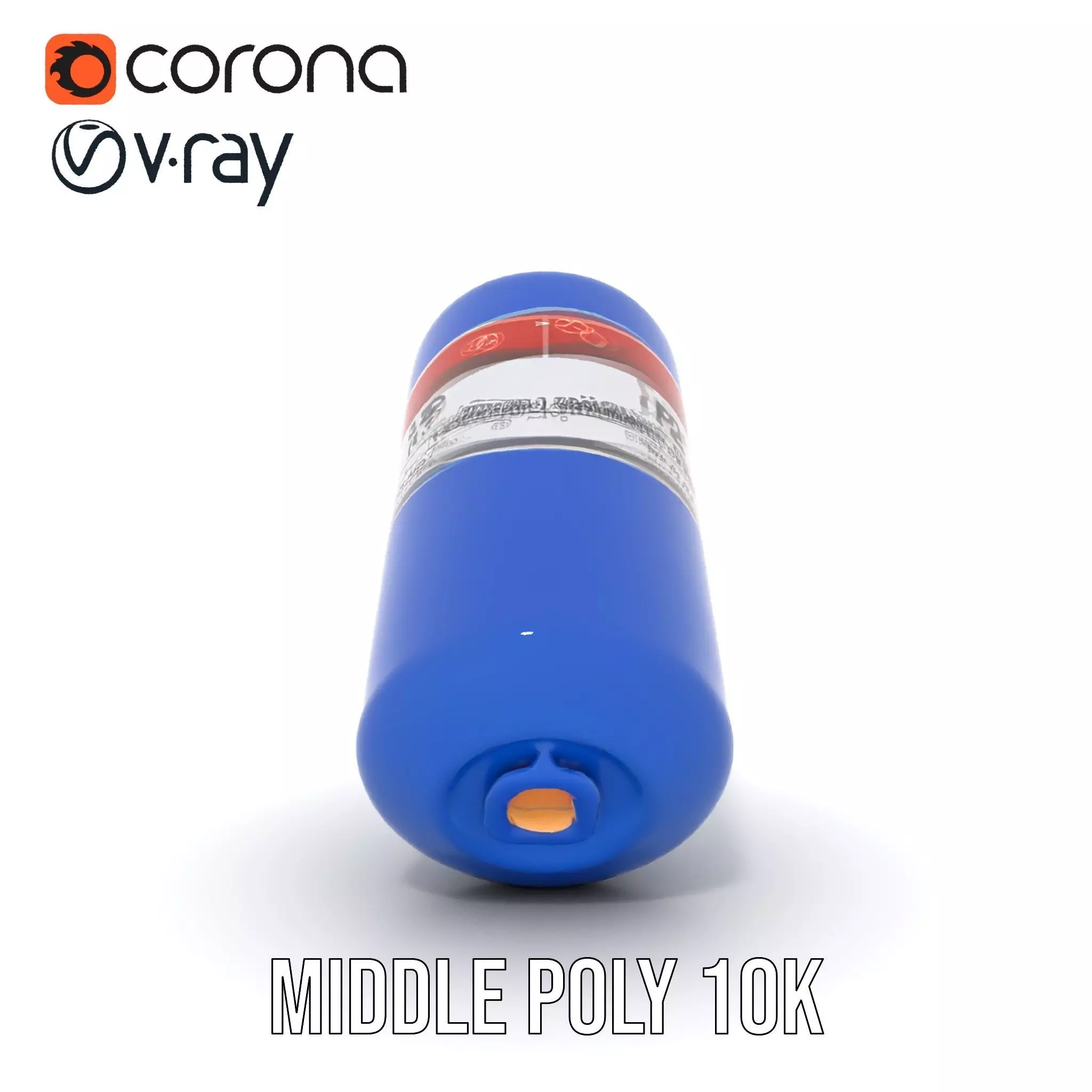 Fire Extinguisher Blue Model Pack for Interactive Visuals Low-poly 3D model_27