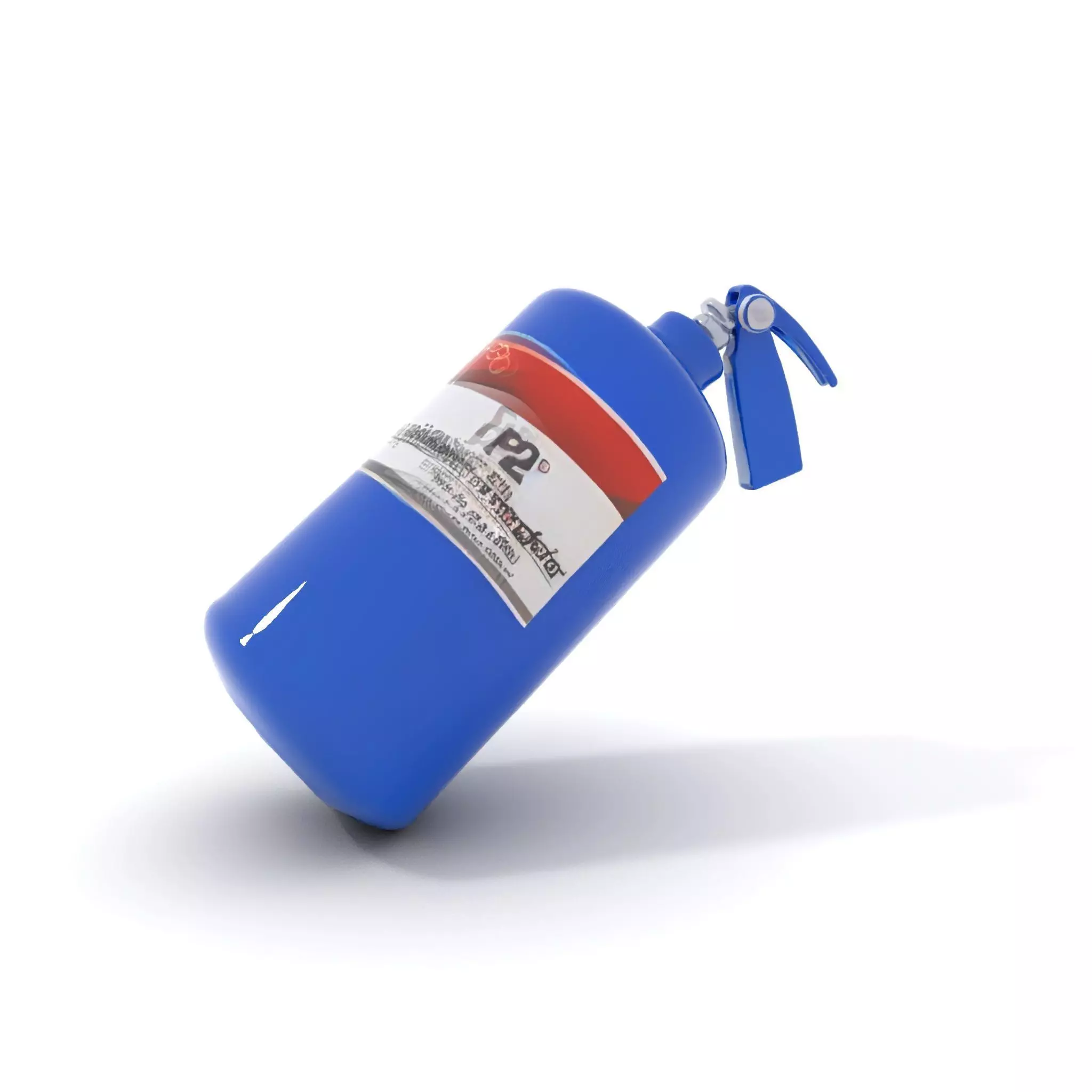 Fire Extinguisher Blue Model Pack for Interactive Visuals Low-poly 3D model_5