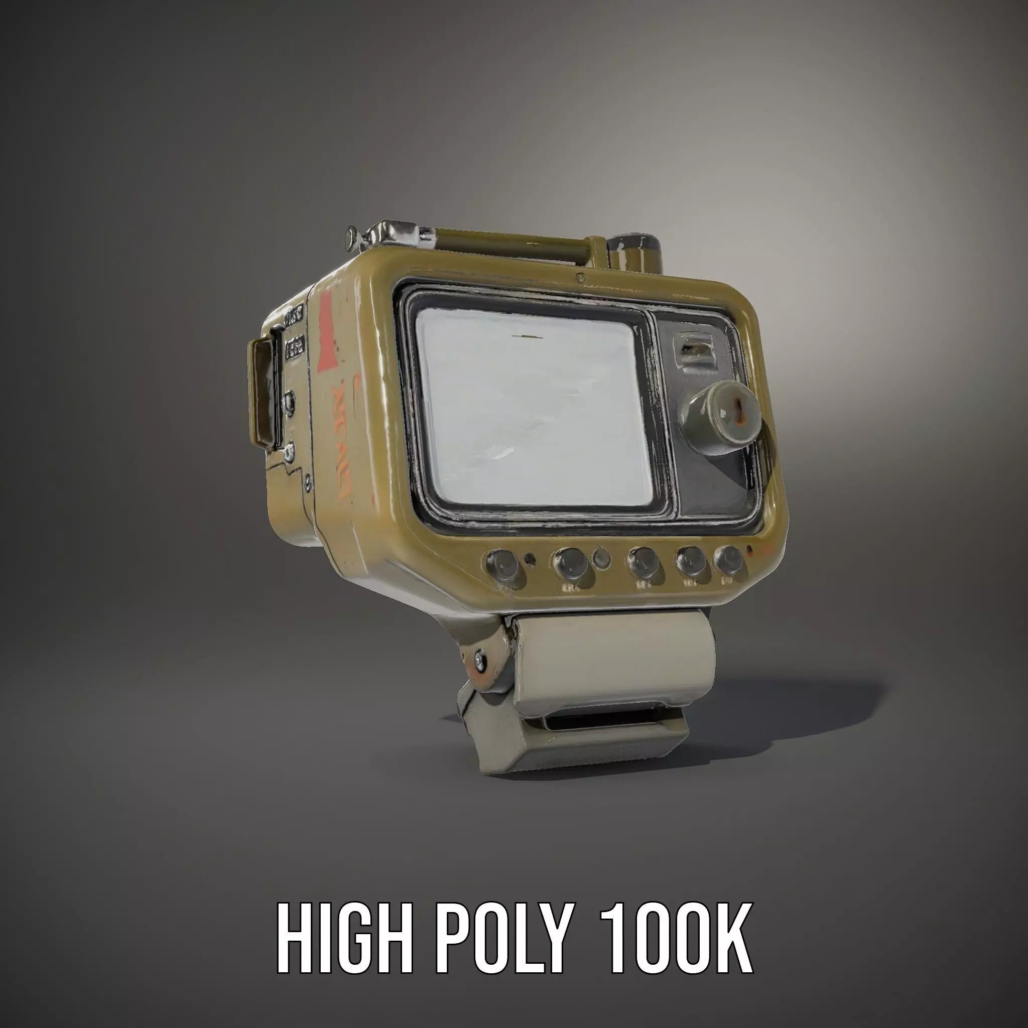 Rugged Control Panel Model Pack with Display and Buttons Low-poly 3D model_10