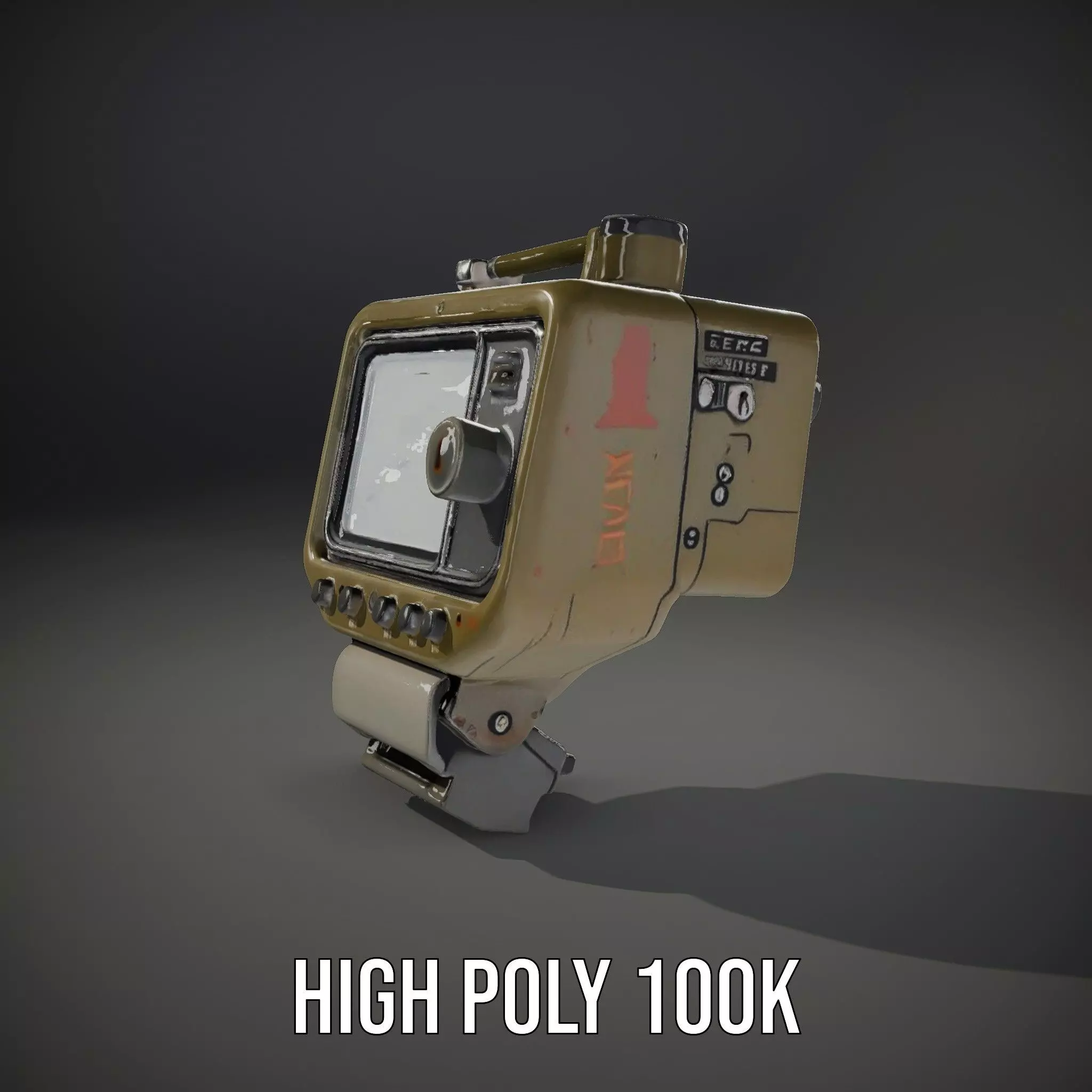 Rugged Control Panel Model Pack with Display and Buttons Low-poly 3D model_8