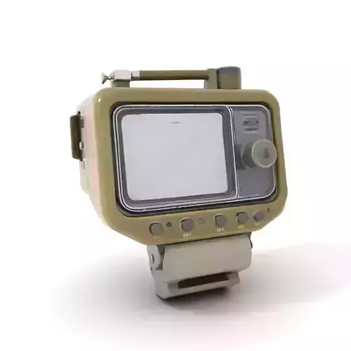 Rugged Control Panel Model Pack with Display and Buttons Low-poly 3D model