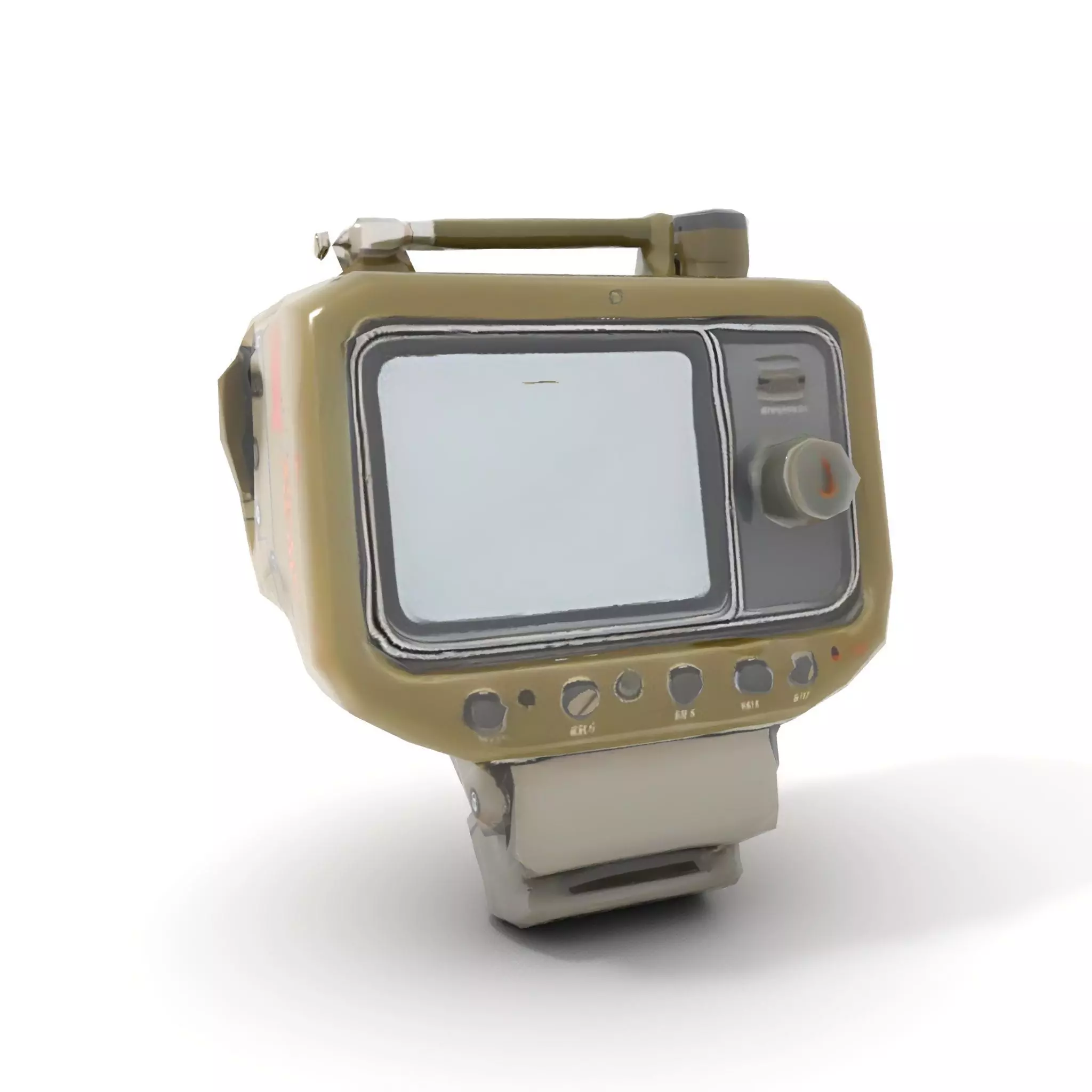 Rugged Control Panel Model Pack with Display and Buttons Low-poly 3D model_7