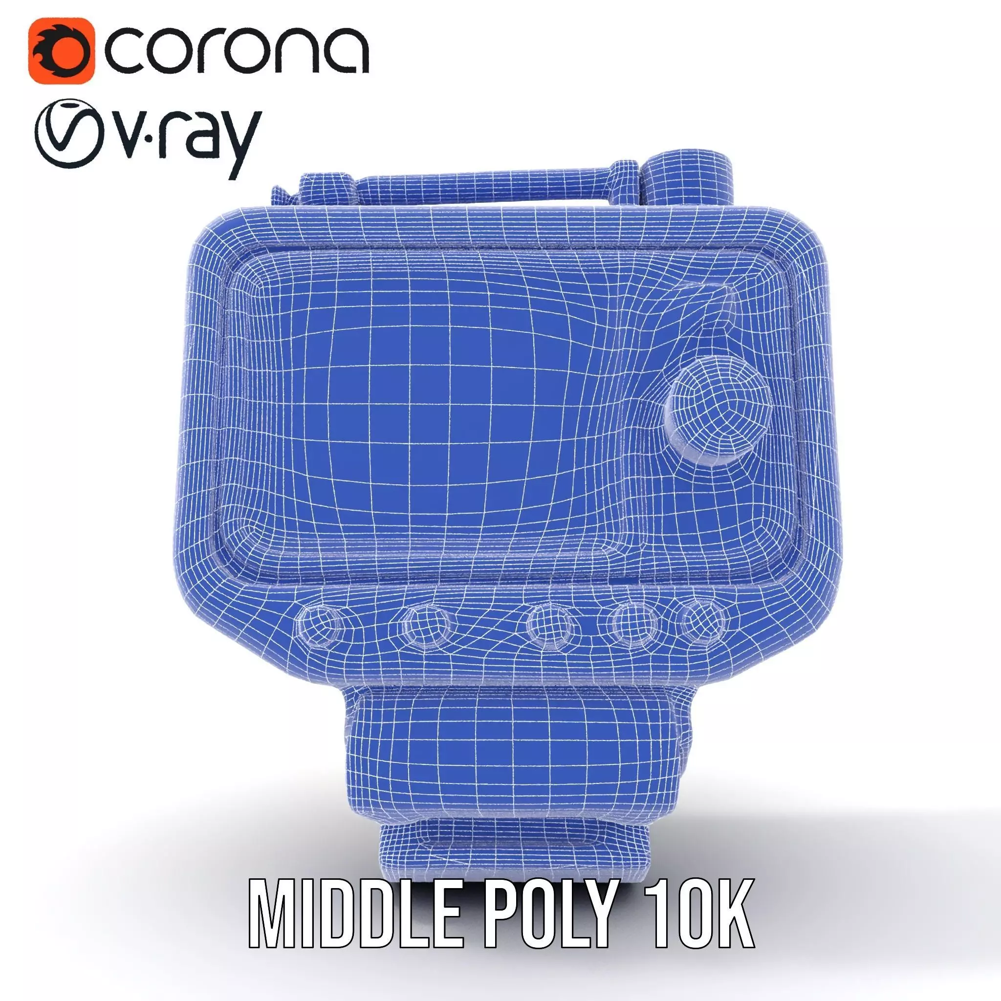 Rugged Control Panel Model Pack with Display and Buttons Low-poly 3D model_26