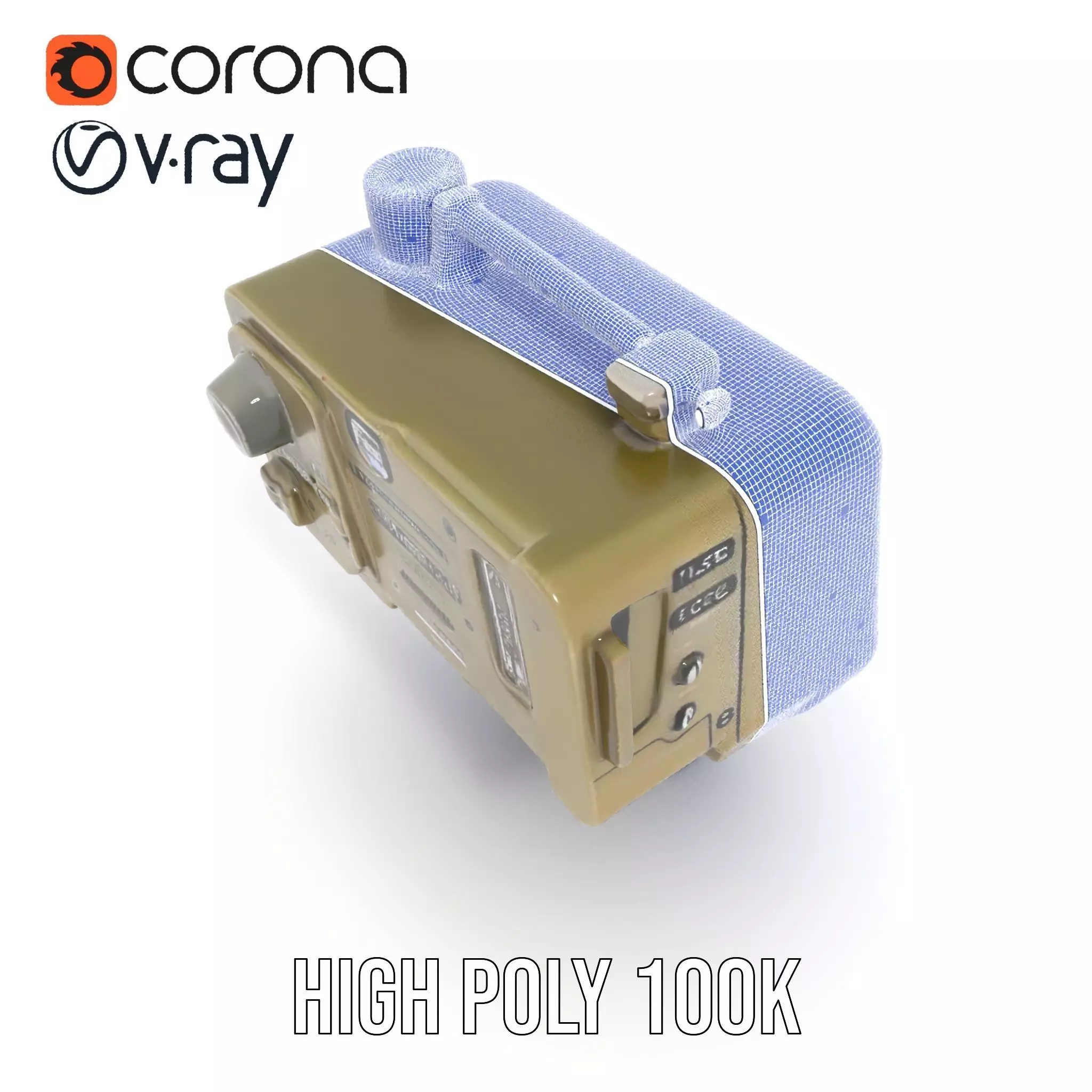 Rugged Control Panel Model Pack with Display and Buttons Low-poly 3D model_32