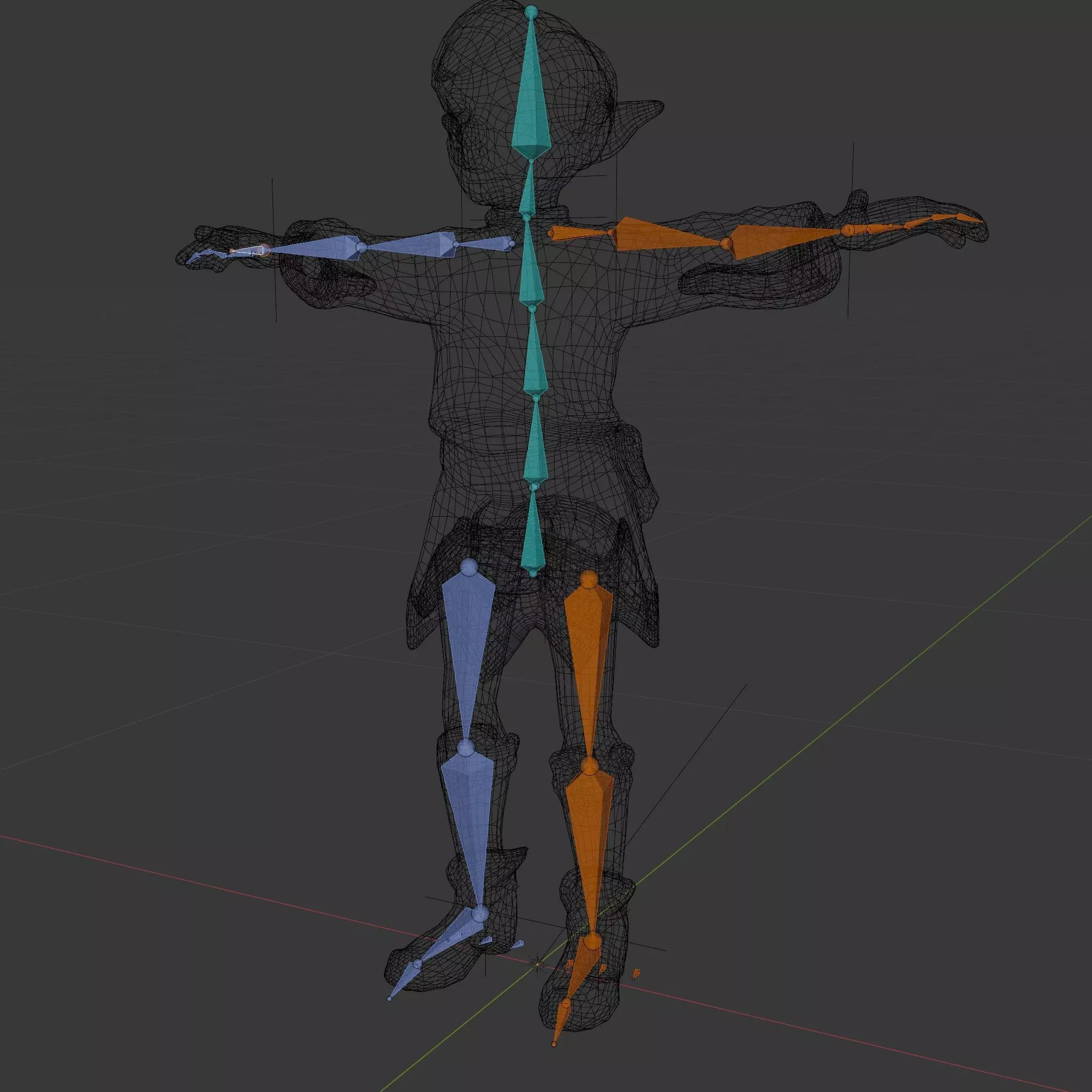 Elven Adventurer Rigged and Animated Model with Various LODs ... Low-poly 3D model_6