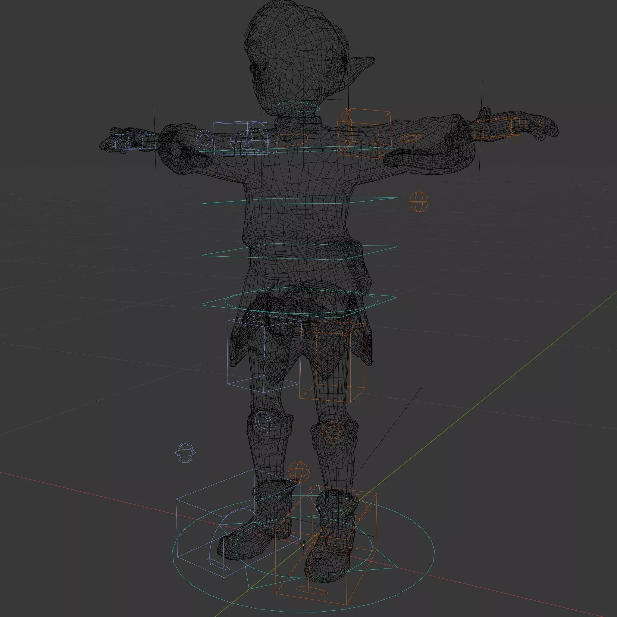 Elven Adventurer Rigged and Animated Model with Various LODs ... Low-poly 3D model_5