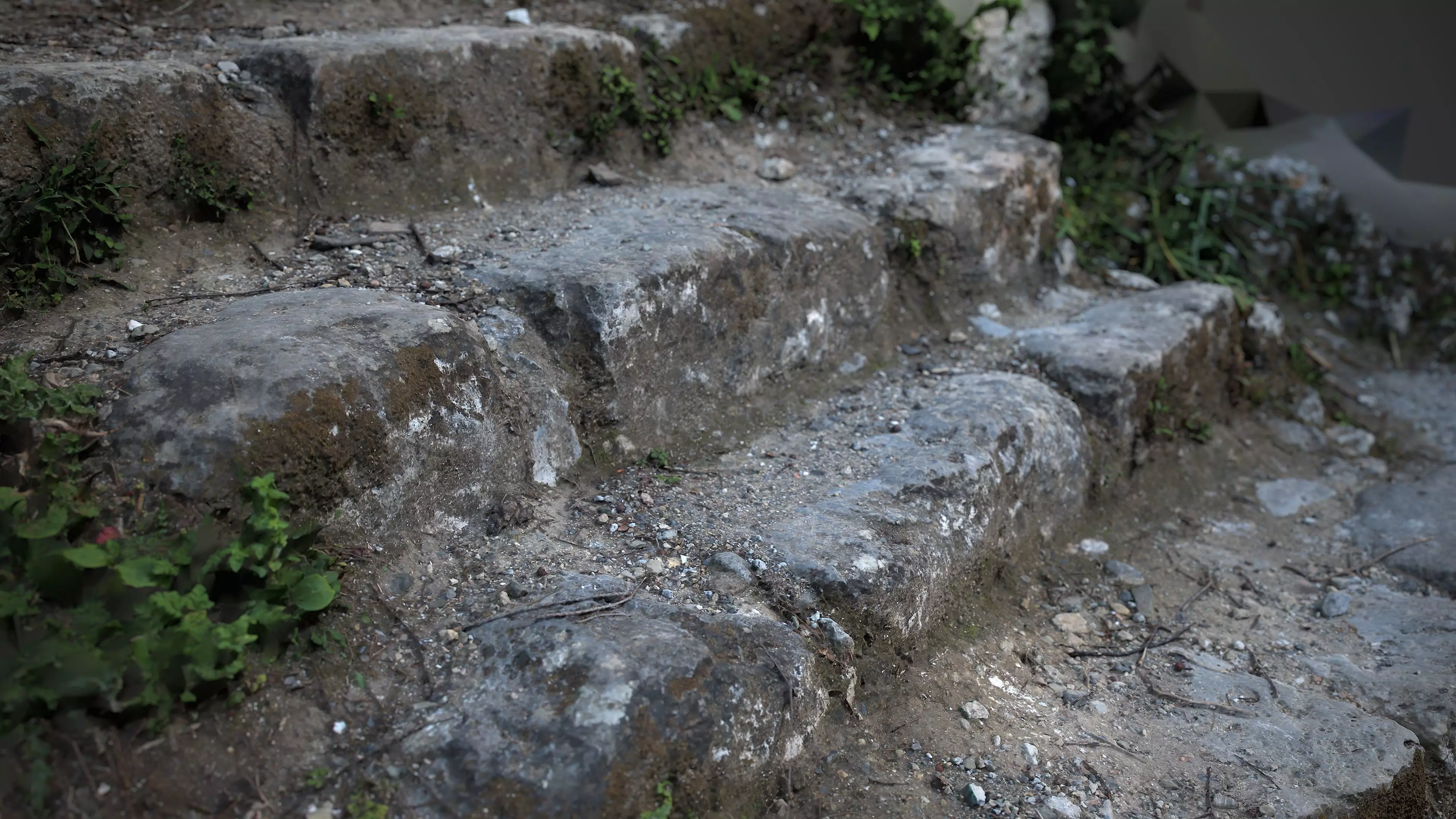 Abandoned House Ruined Part Scan - Stairs 02 3D model_2