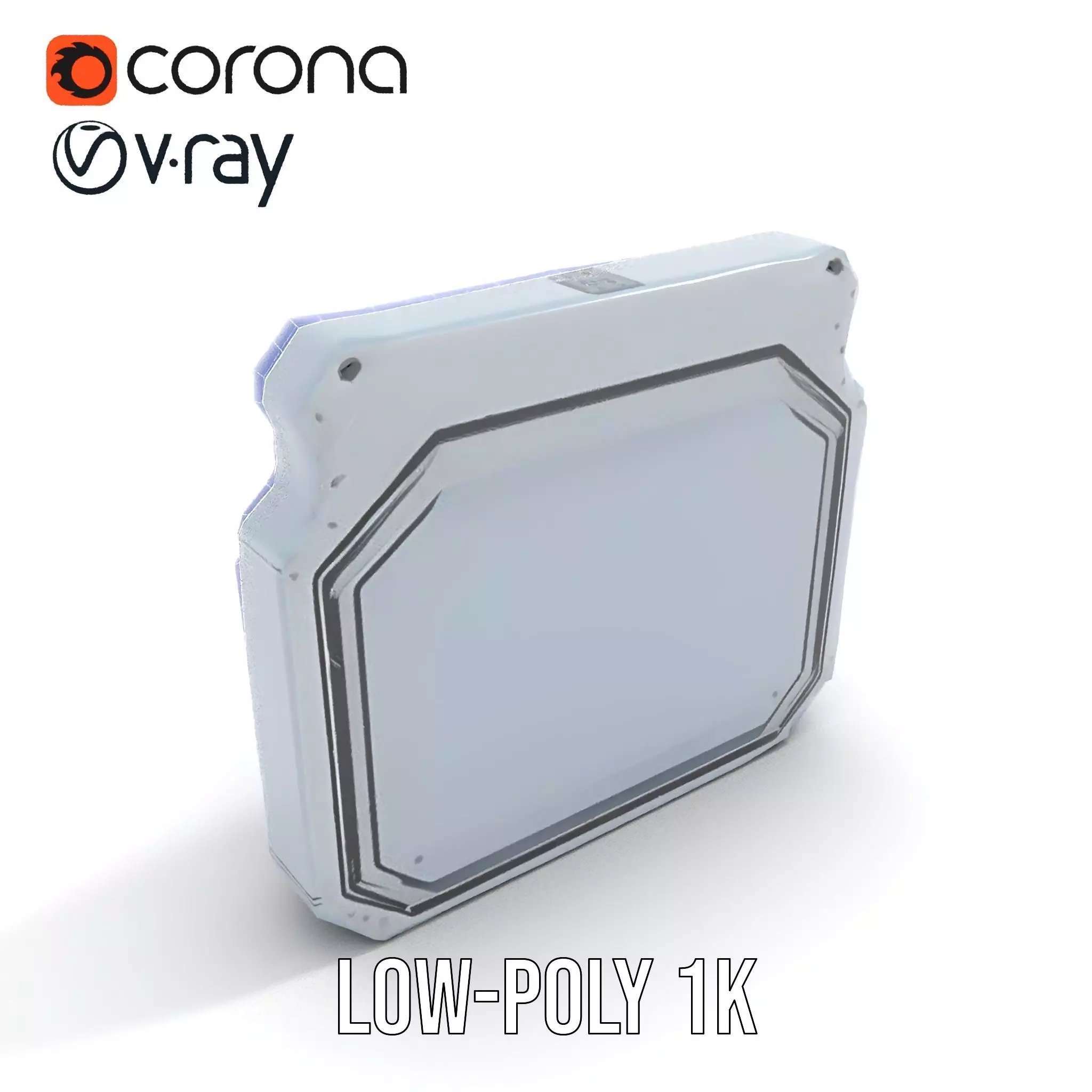 Futuristic Control Panel model pack with digital screen and b... Low-poly 3D model_19