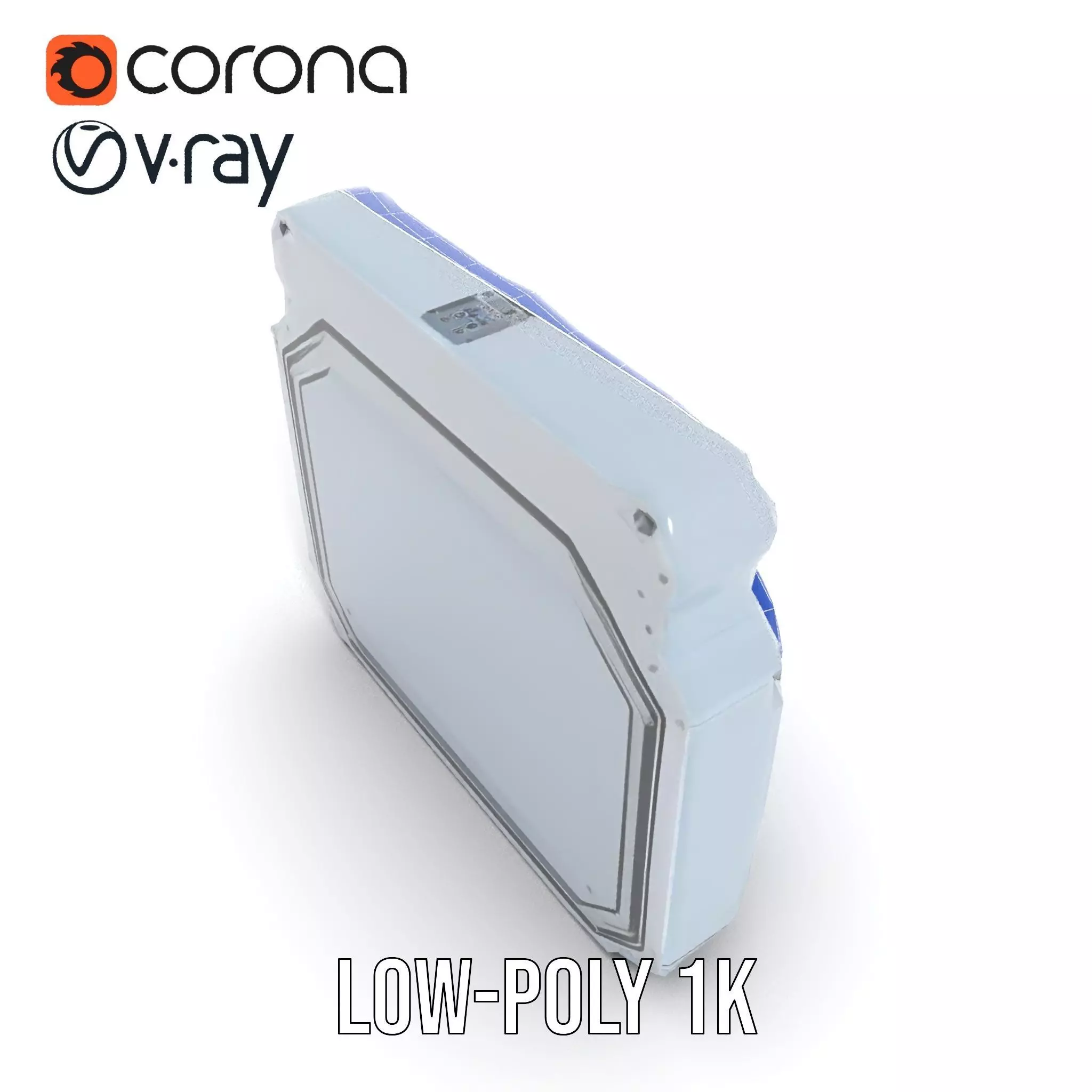 Futuristic Control Panel model pack with digital screen and b... Low-poly 3D model_22