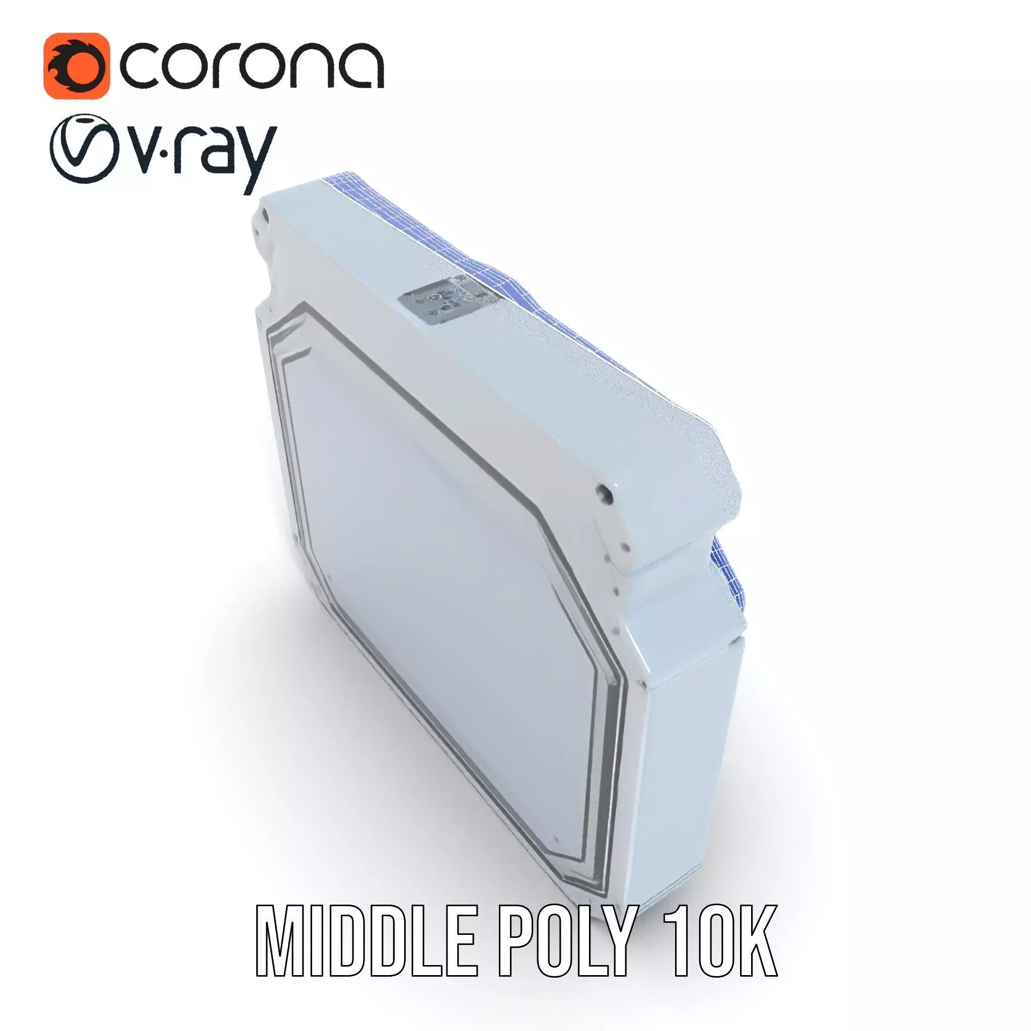 Futuristic Control Panel model pack with digital screen and b... Low-poly 3D model_24