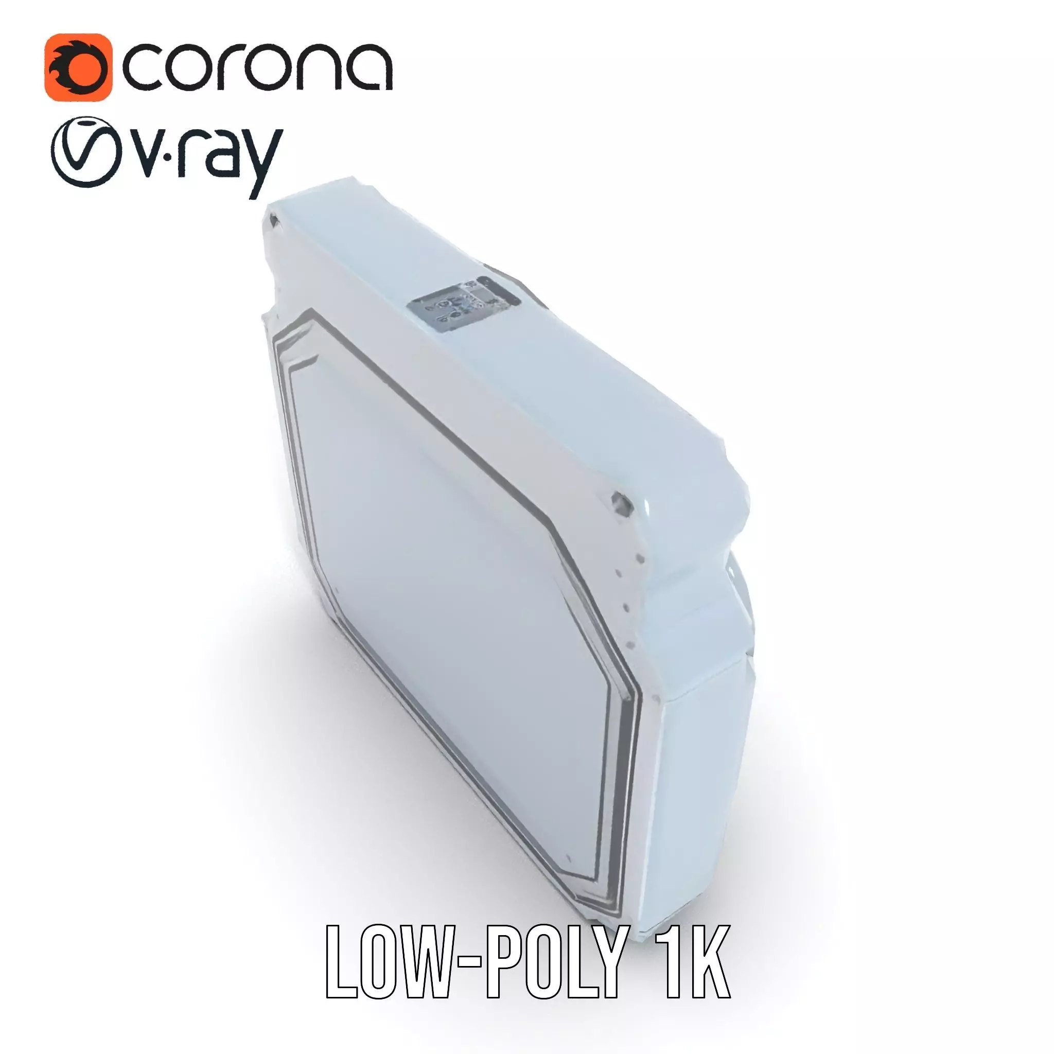 Futuristic Control Panel model pack with digital screen and b... Low-poly 3D model_9