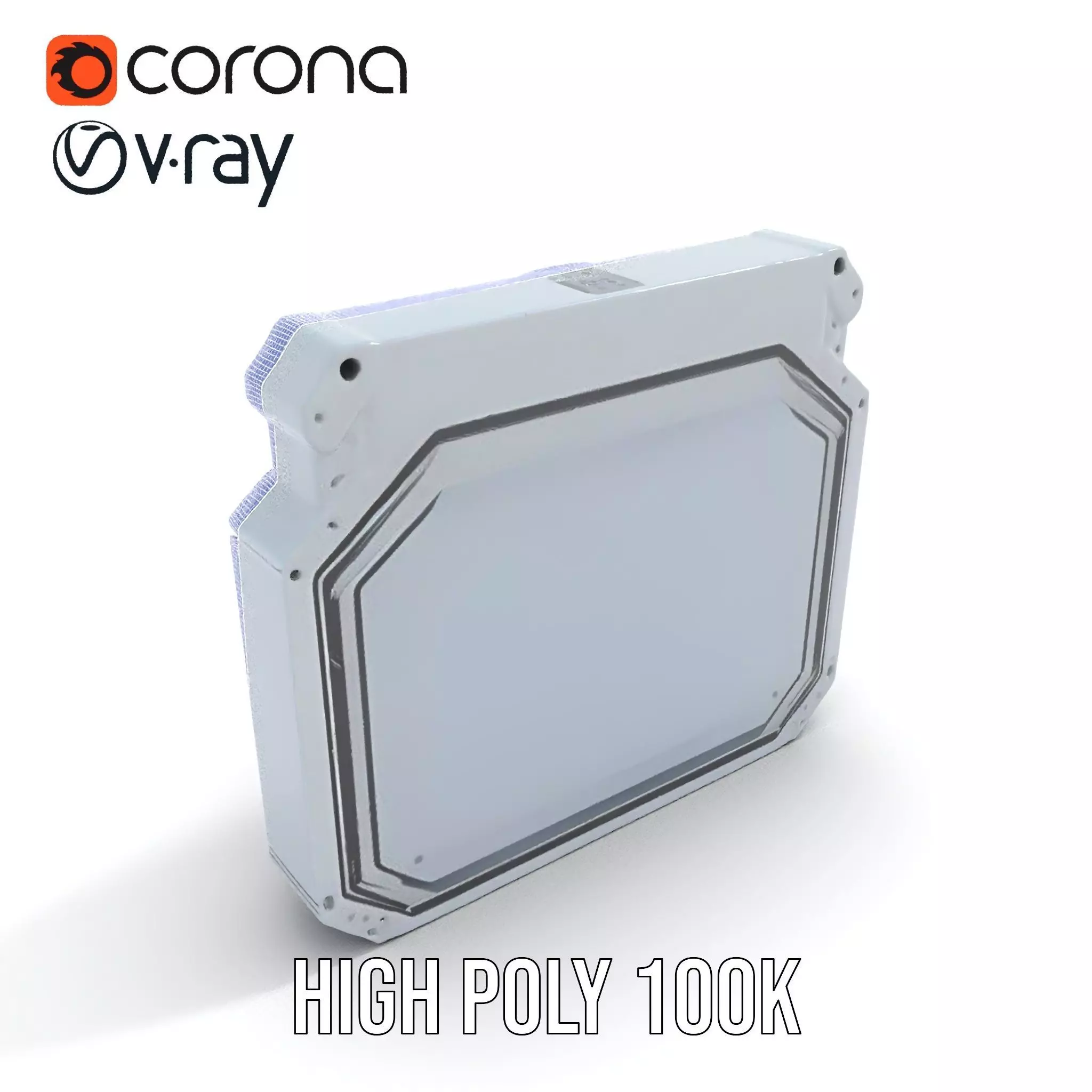 Futuristic Control Panel model pack with digital screen and b... Low-poly 3D model_29