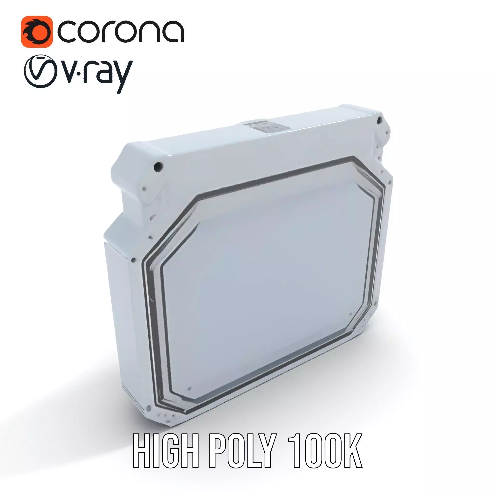 Futuristic Control Panel model pack with digital screen and b... Low-poly 3D model_20