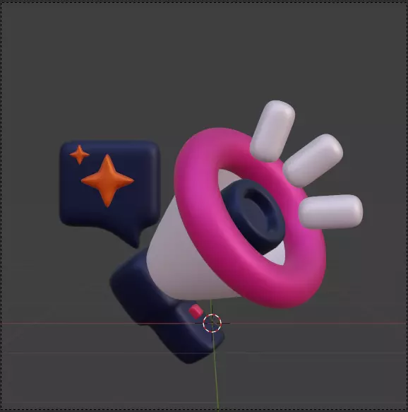 AI tech 3d Icon Pack 3D model_64