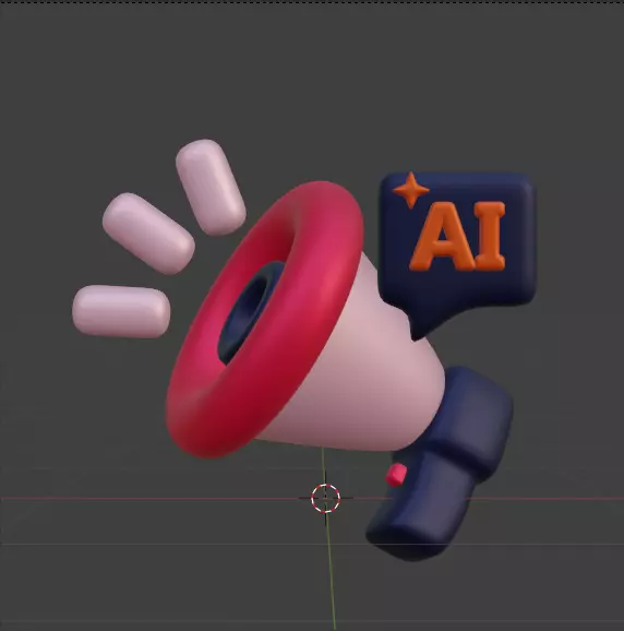 AI tech 3d Icon Pack 3D model_60