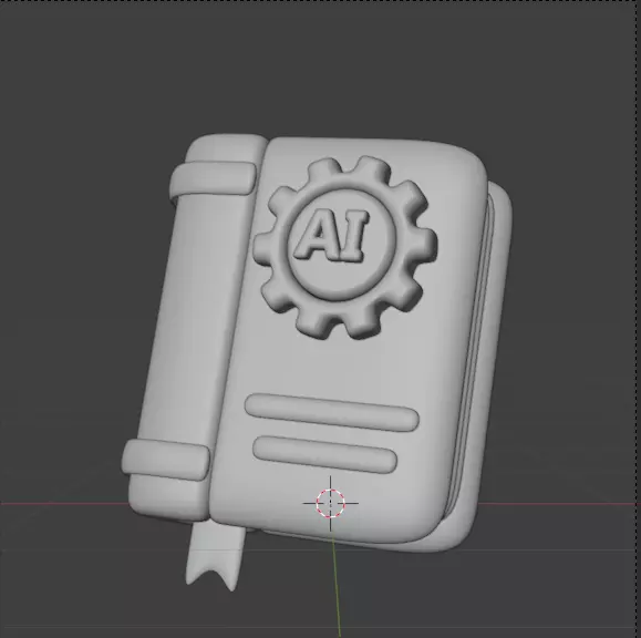 AI tech 3d Icon Pack 3D model_12