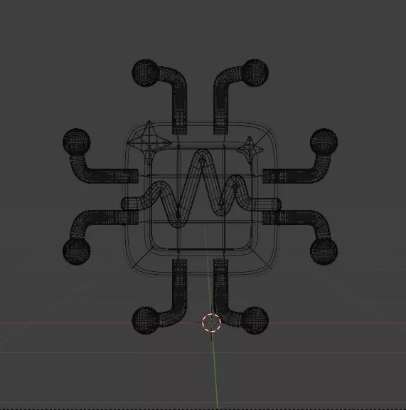 AI tech 3d Icon Pack 3D model_50