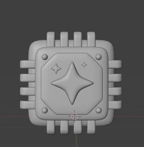 AI tech 3d Icon Pack 3D model_97