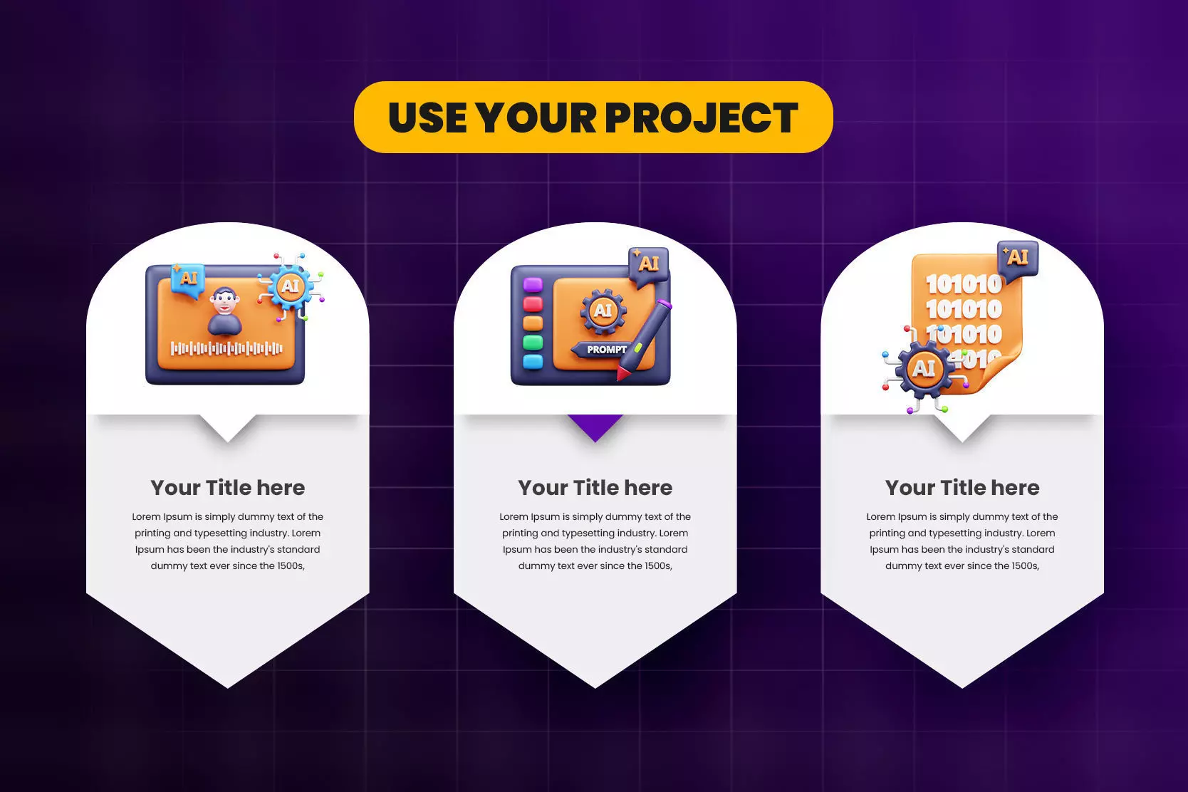 AI tech 3d Icon Pack 3D model_4