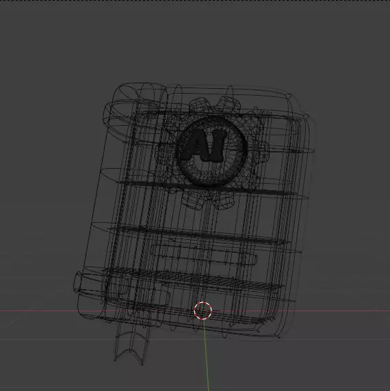 AI tech 3d Icon Pack 3D model_66