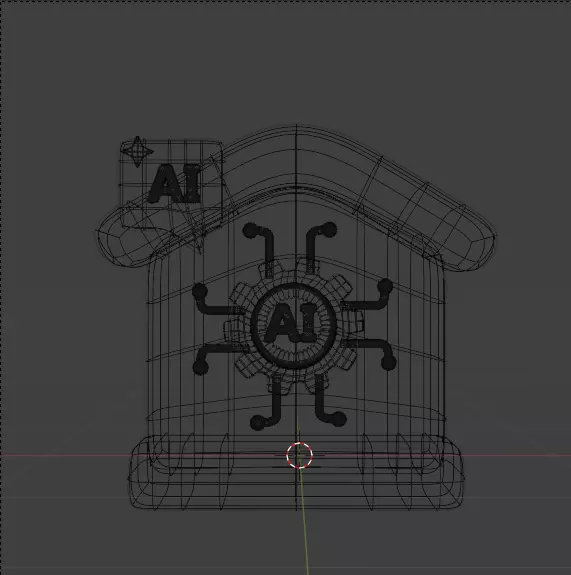 AI tech 3d Icon Pack 3D model_100