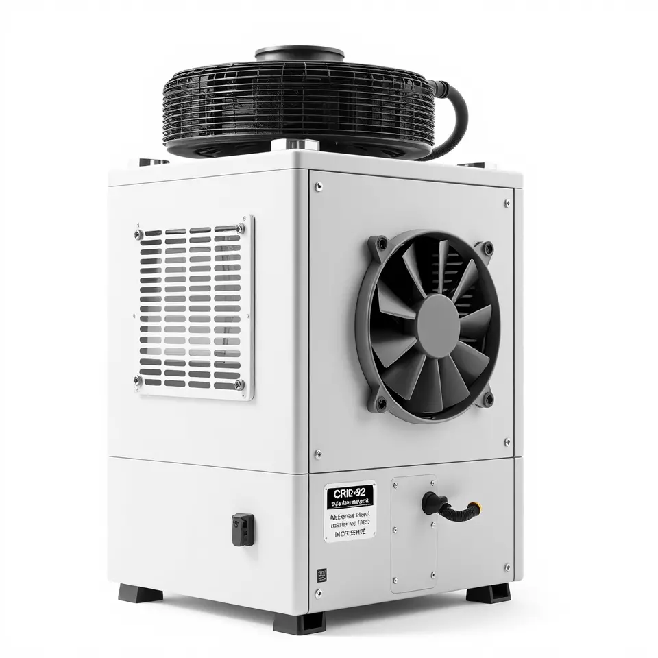 Industrial Cooling Fan Unit Model Pack Low-poly 3D model_3