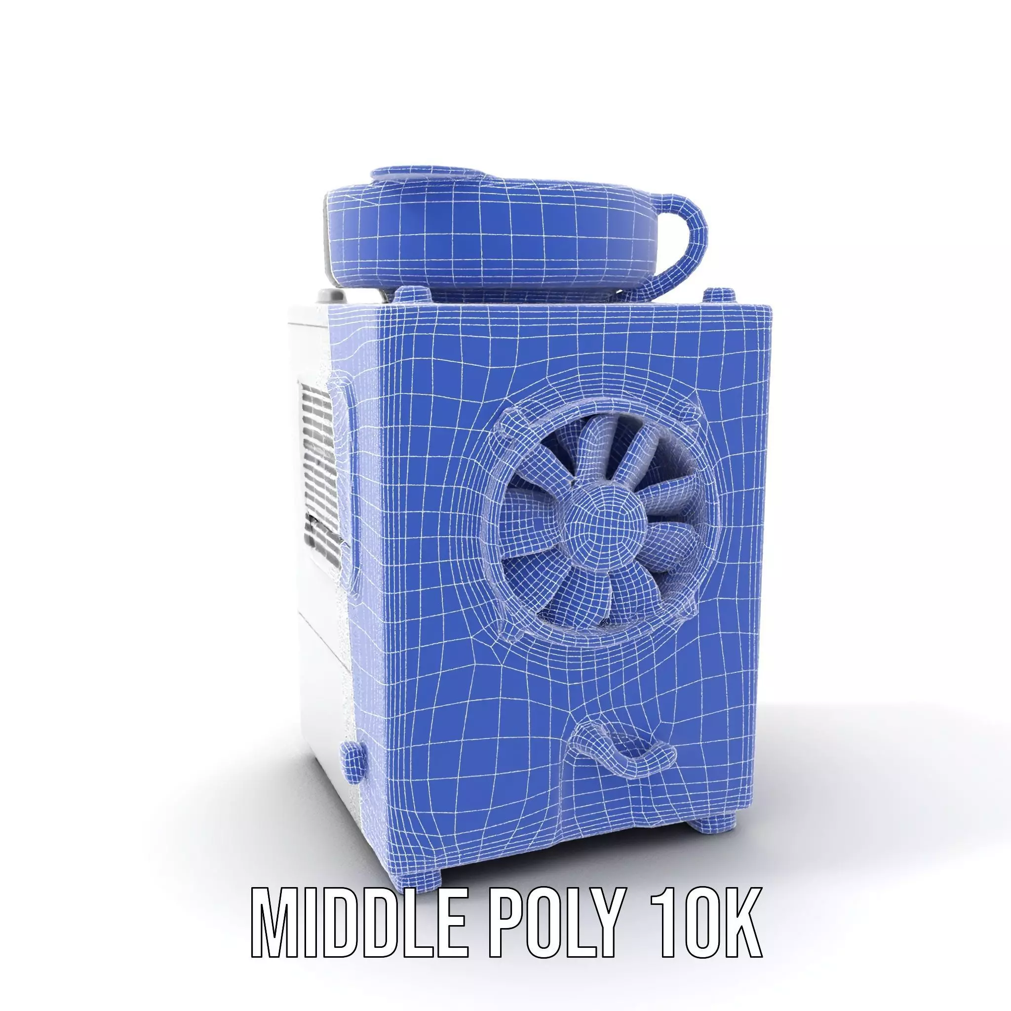 Industrial Cooling Fan Unit Model Pack Low-poly 3D model_22